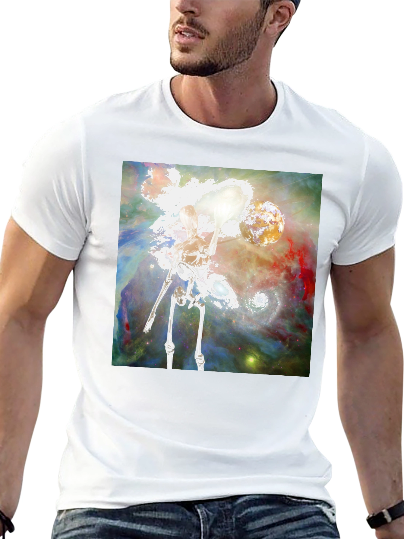 Celestial Skeleton Graphic Tee
