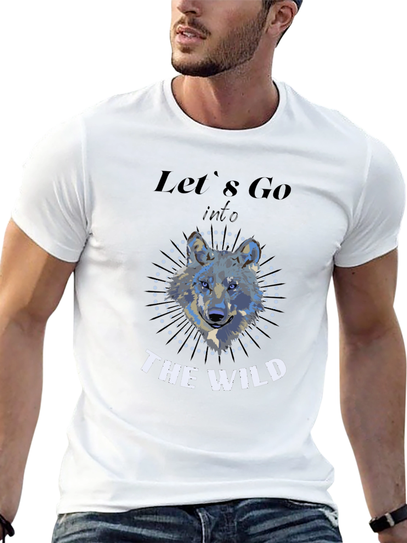 Wild Wolf Graphic Print Tee - Adventure Ready!