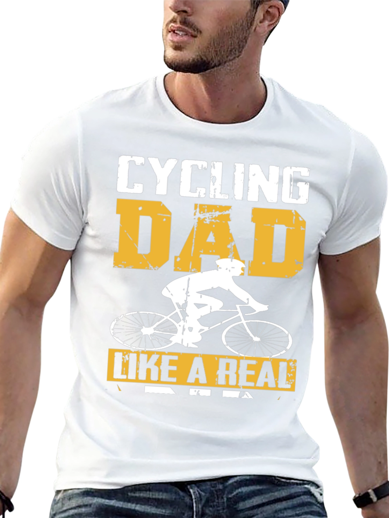 Cycling Dad T-Shirt - Like a Real Dad