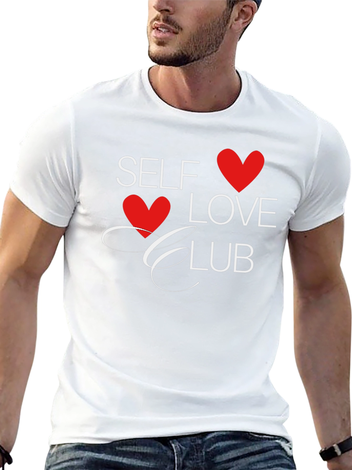 Self Love Club Graphic Tee - Black Casual Shirt