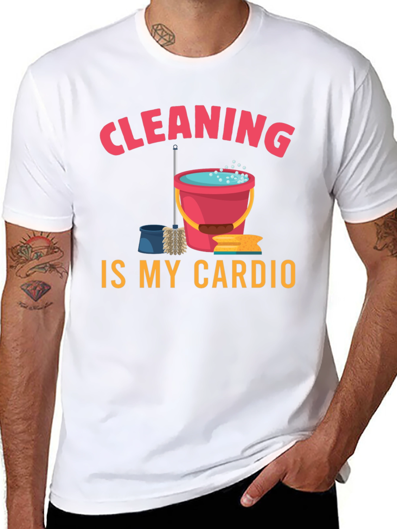 Cleaning Is My Cardio Graphic Tee