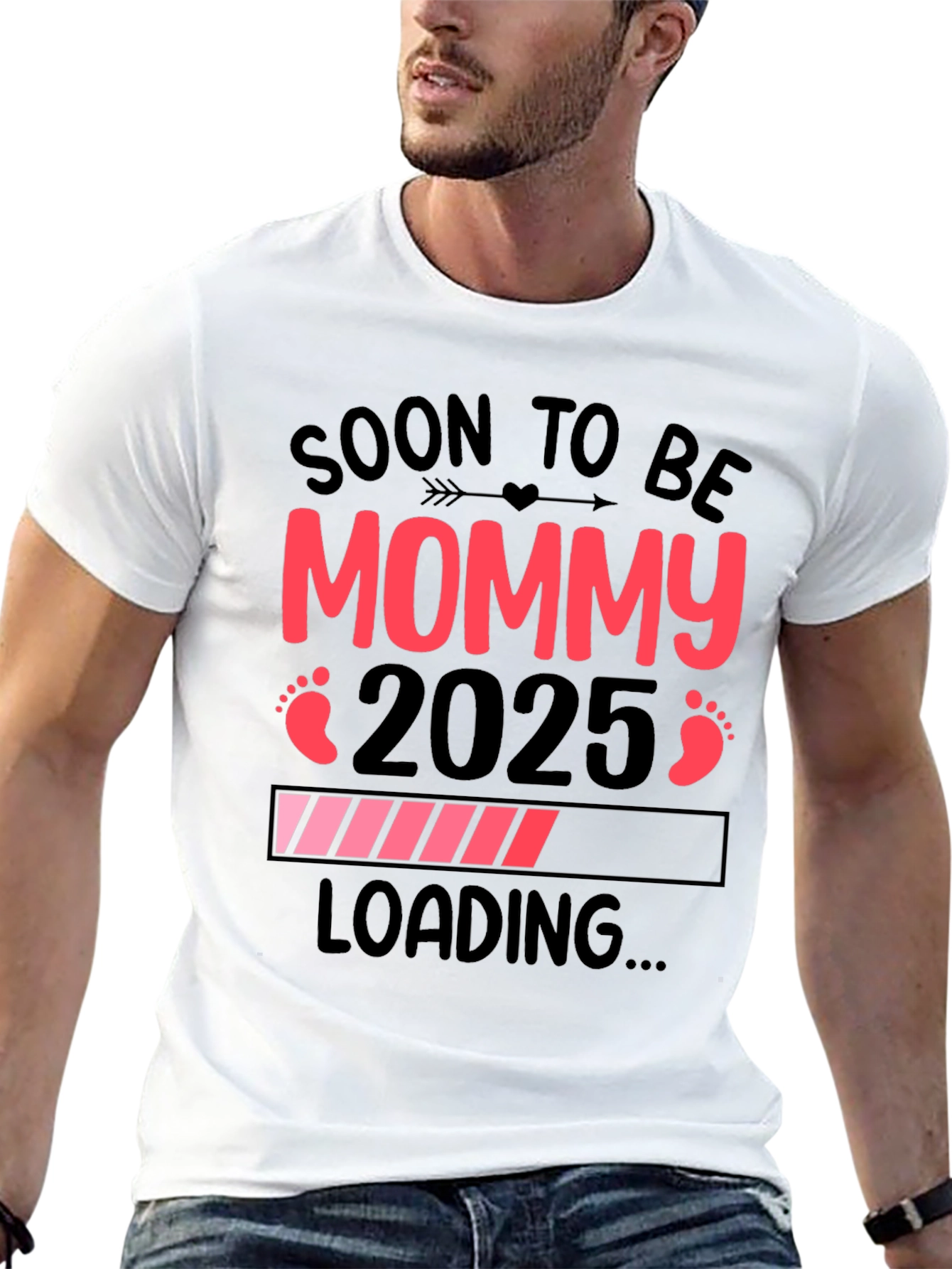 Soon to be Mommy 2025 Loading Pregnancy T-Shirt