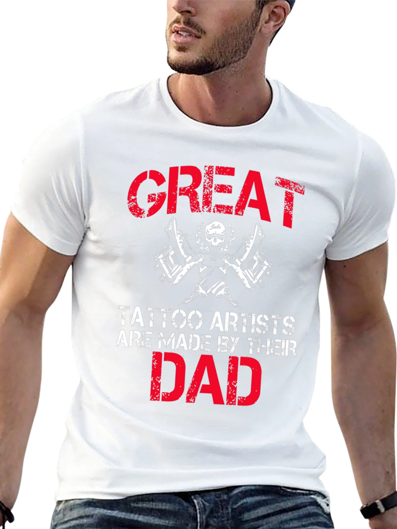Great Tattoo Artist Dad T-Shirt