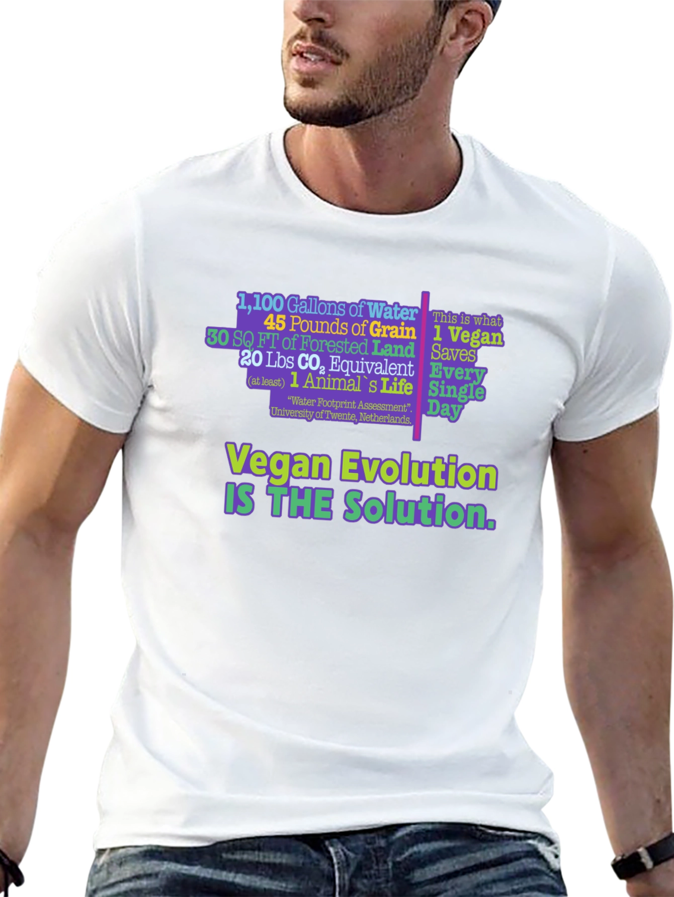 Vegan Evolution Graphic T-Shirt