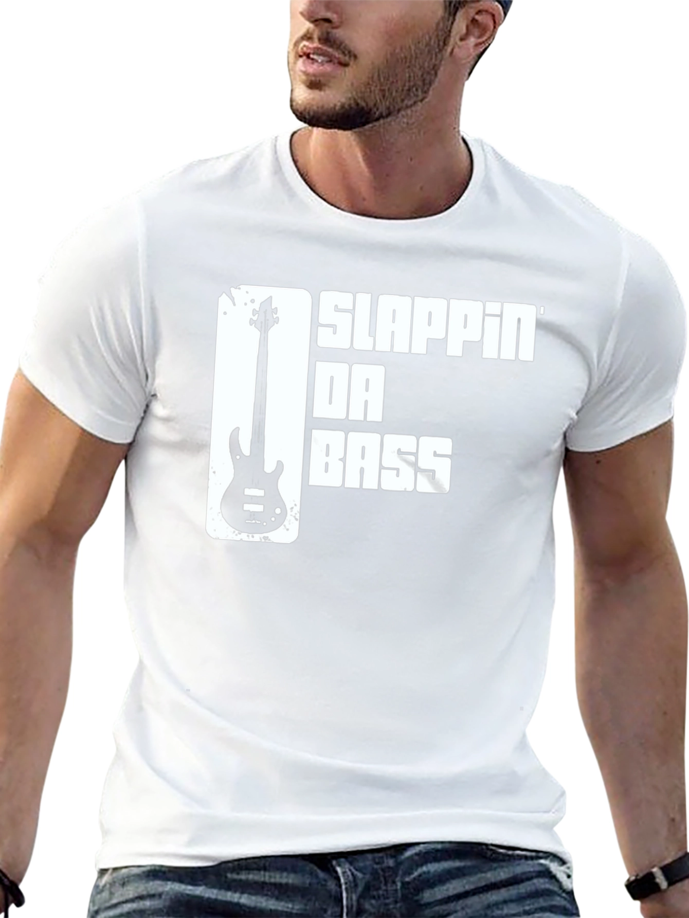 Slappin Da Bass T-Shirt - Musician Novelty Tee