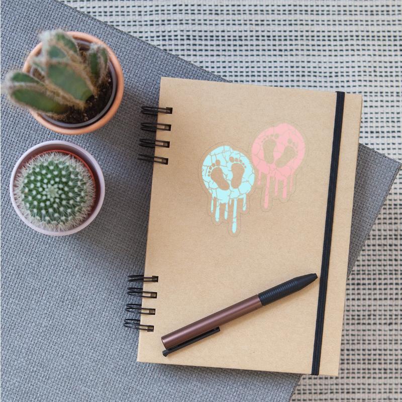 2 twins babies love pregnant belly footprint feet