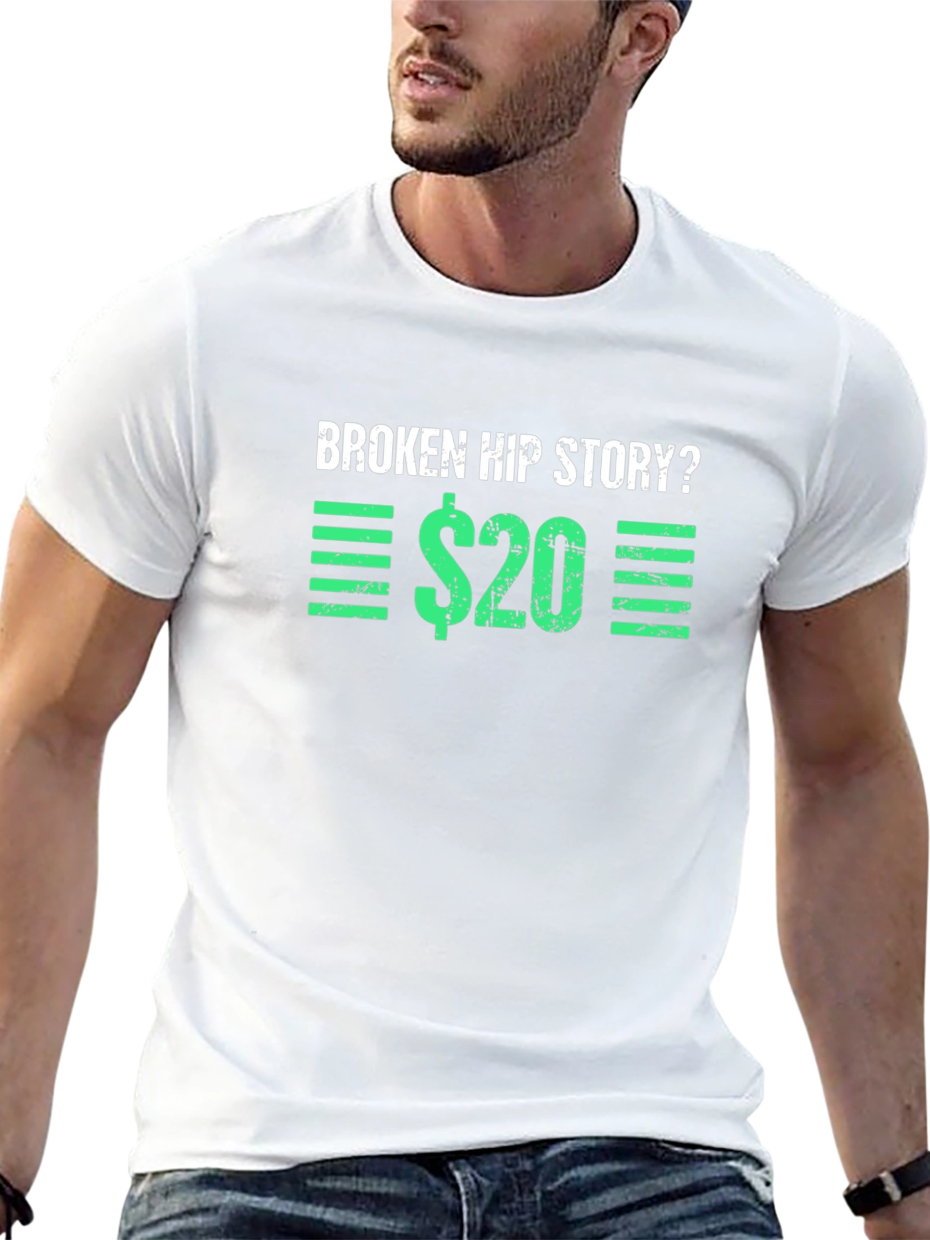Broken Hip Story T-Shirt - Funny Graphic Tee