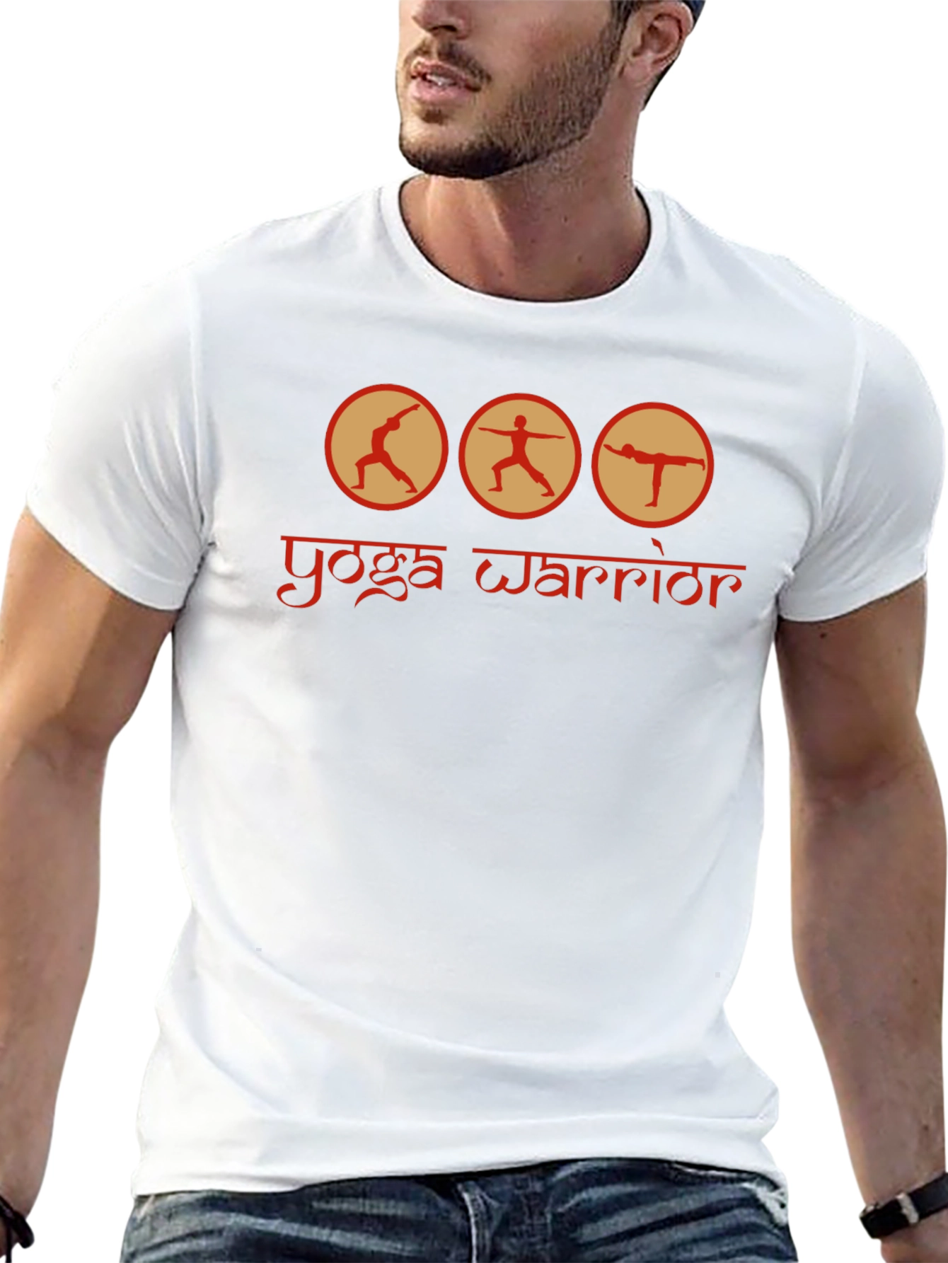 Yoga Warrior Graphic T-Shirt - Soft Cotton Blend