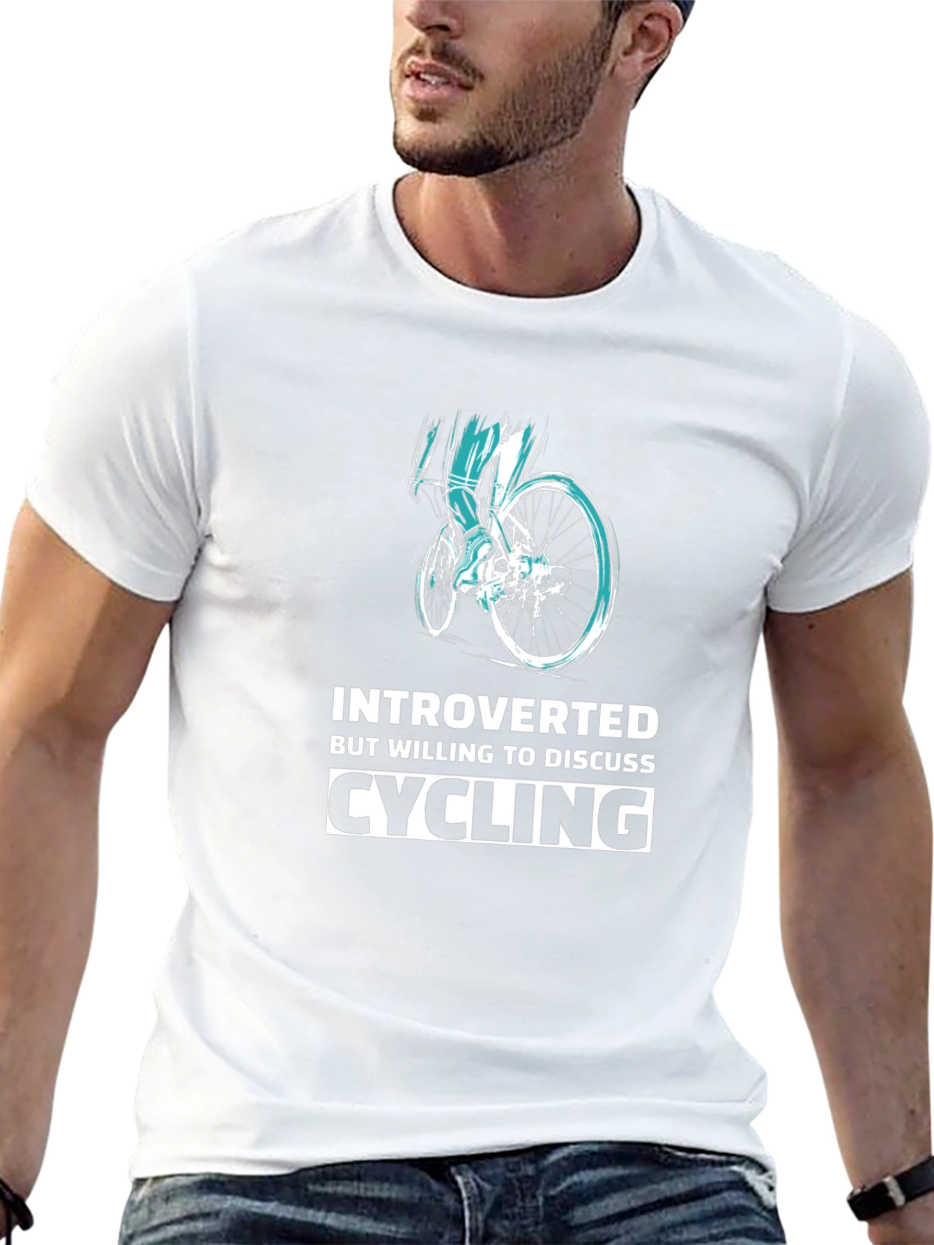 Introverted Cycling Graphic T-Shirt