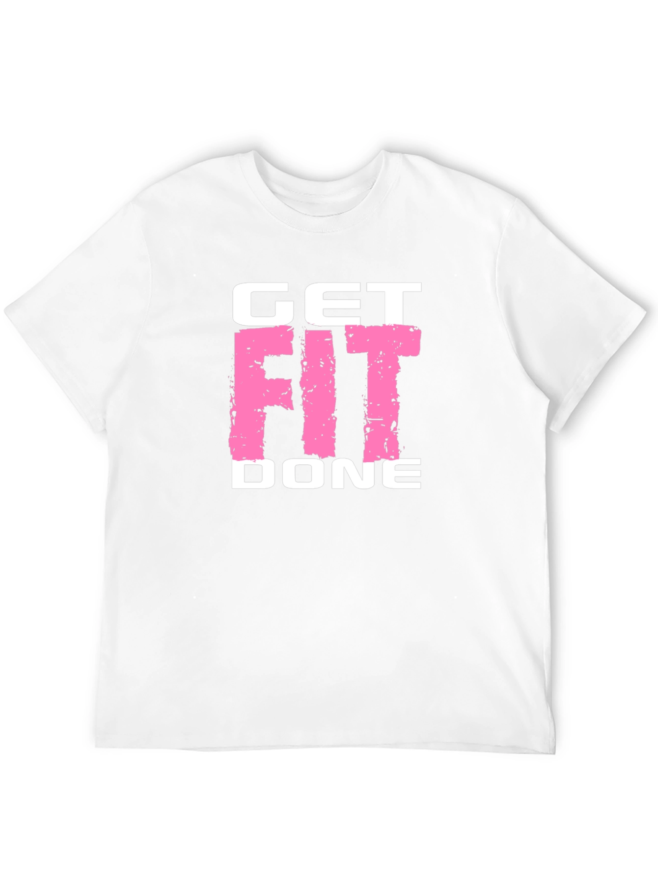 Get Fit Done Black T-Shirt - Gym Motivation