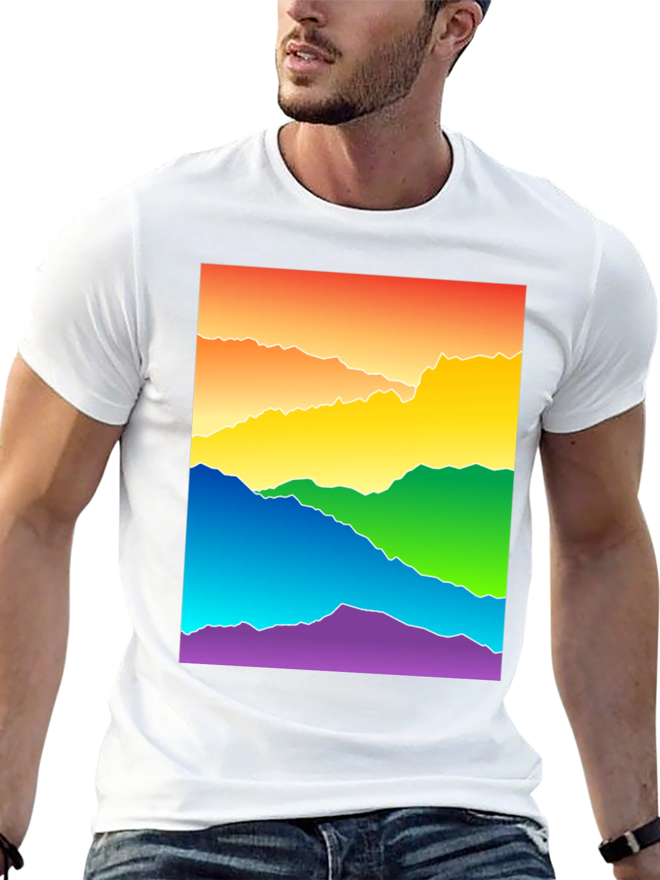 Rainbow Mountain Graphic Tee - Pride Apparel