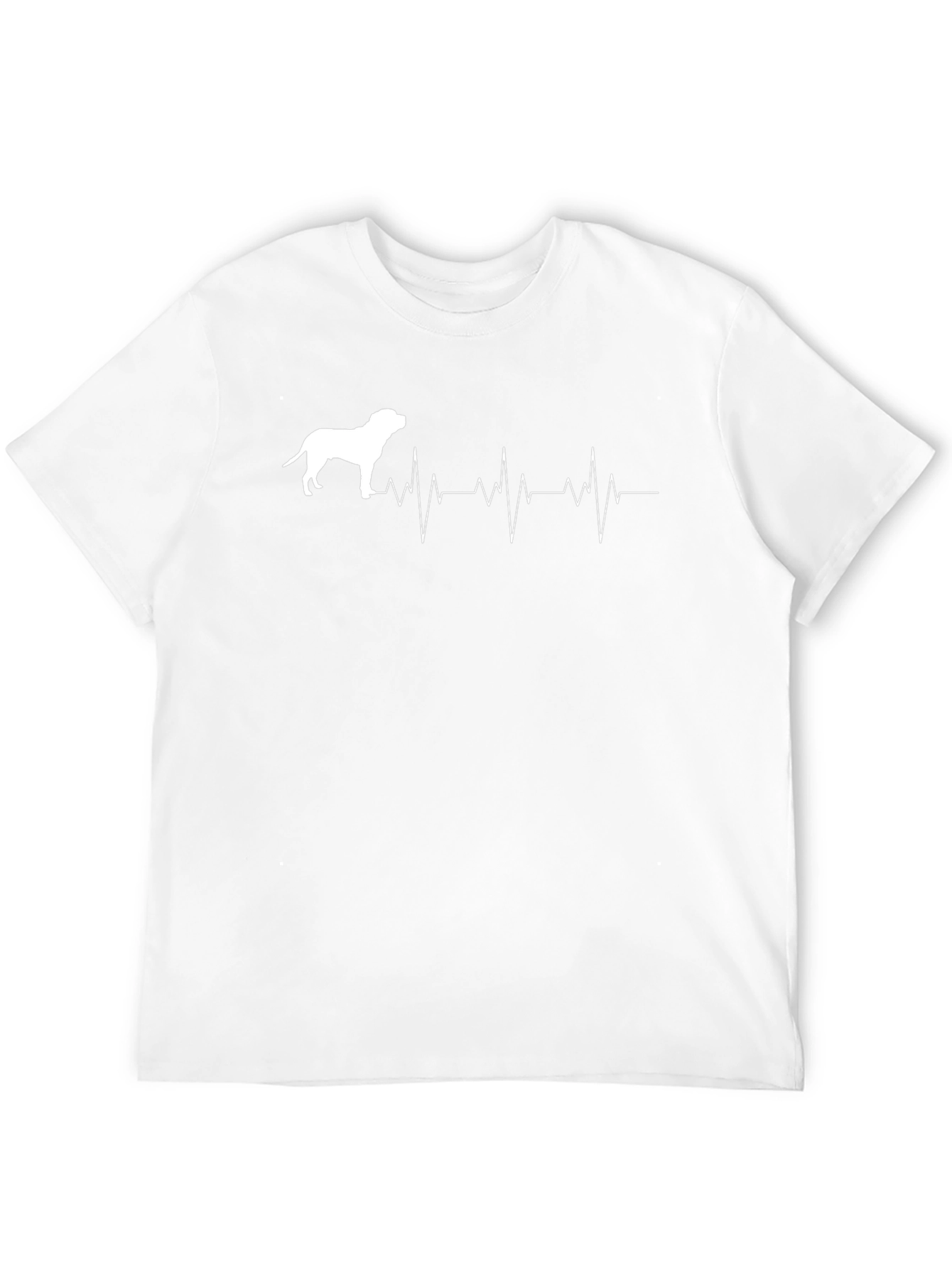 Dog Heartbeat T-Shirt - Black