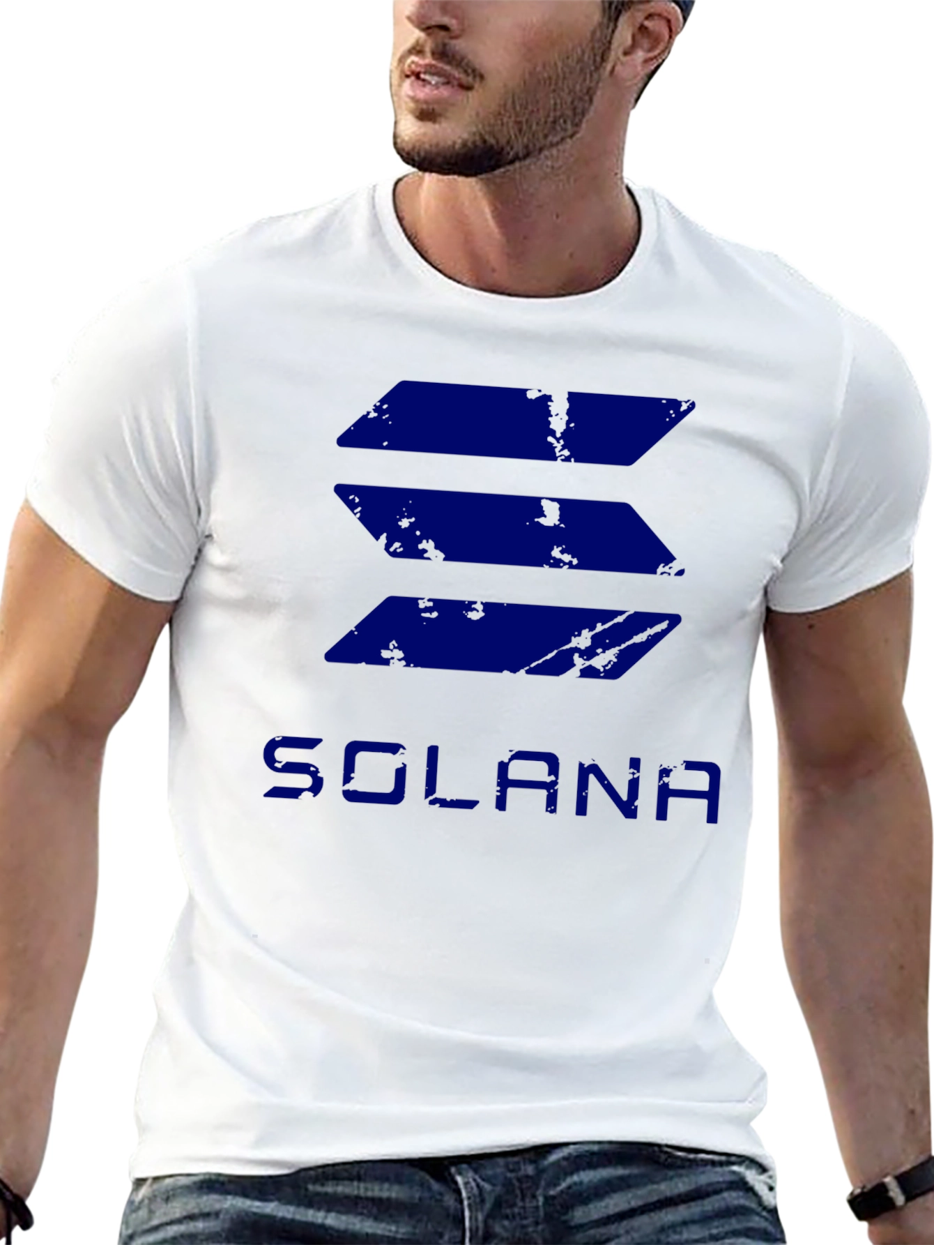 Solana Crypto T-Shirt - Black Graphic Tee