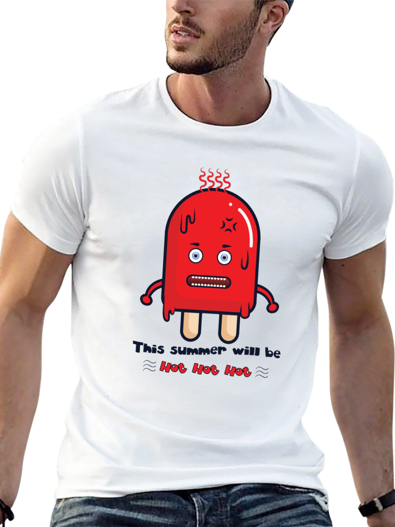 Funny Hot Hot Hot Summer Graphic T-Shirt