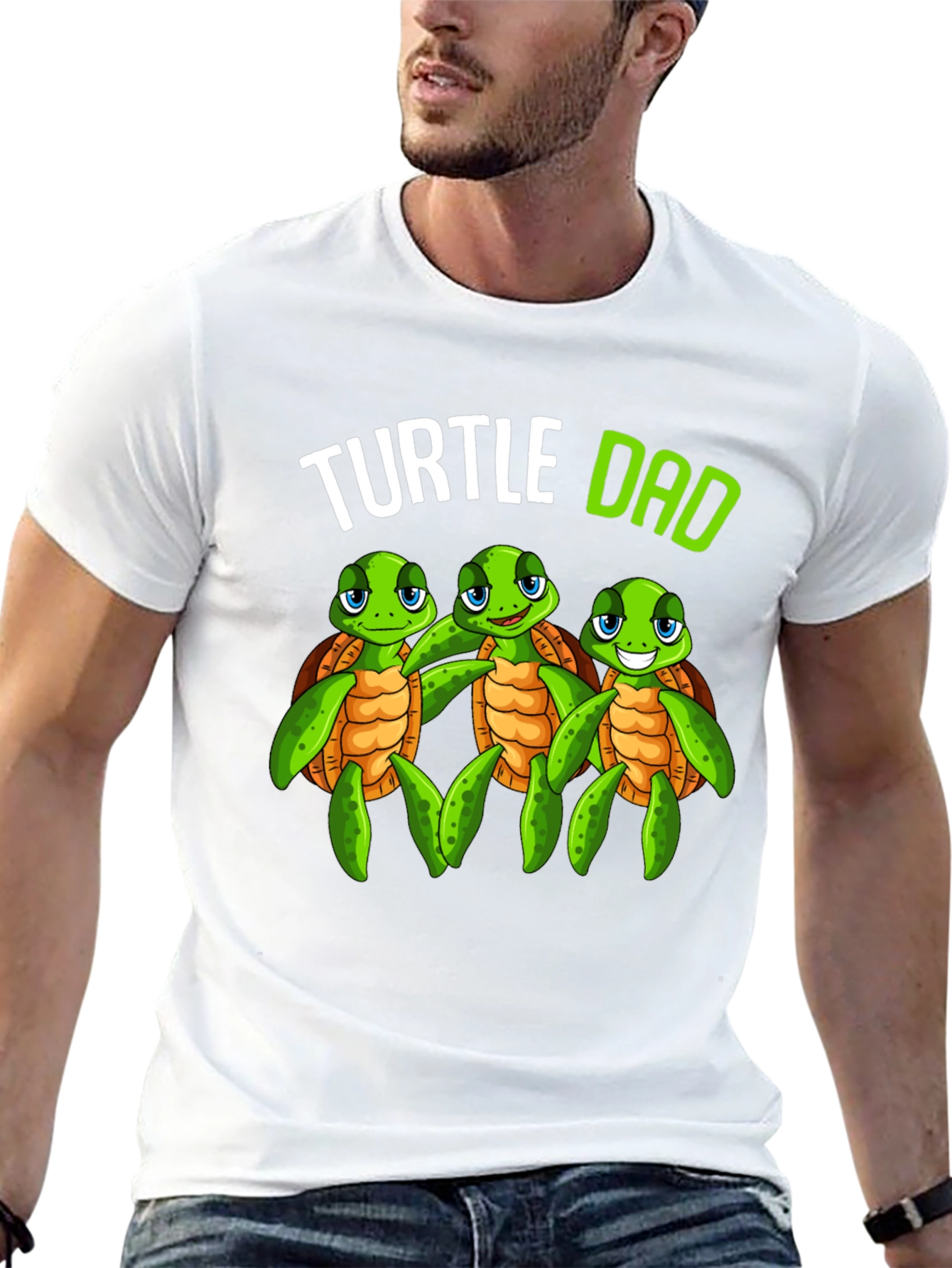Turtle Dad Graphic T-Shirt - Fathers Day Gift