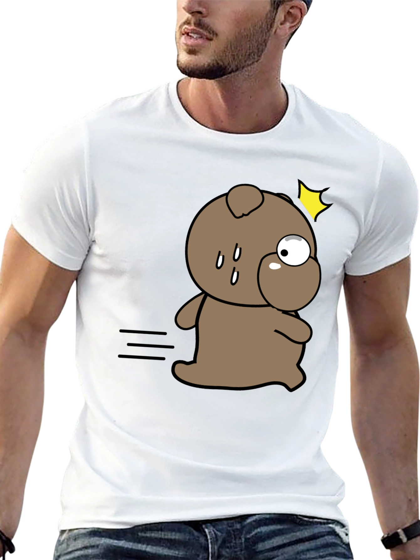 Funny Cartoon Dog T-Shirt – Cute Quirky Dog Graphic Tee