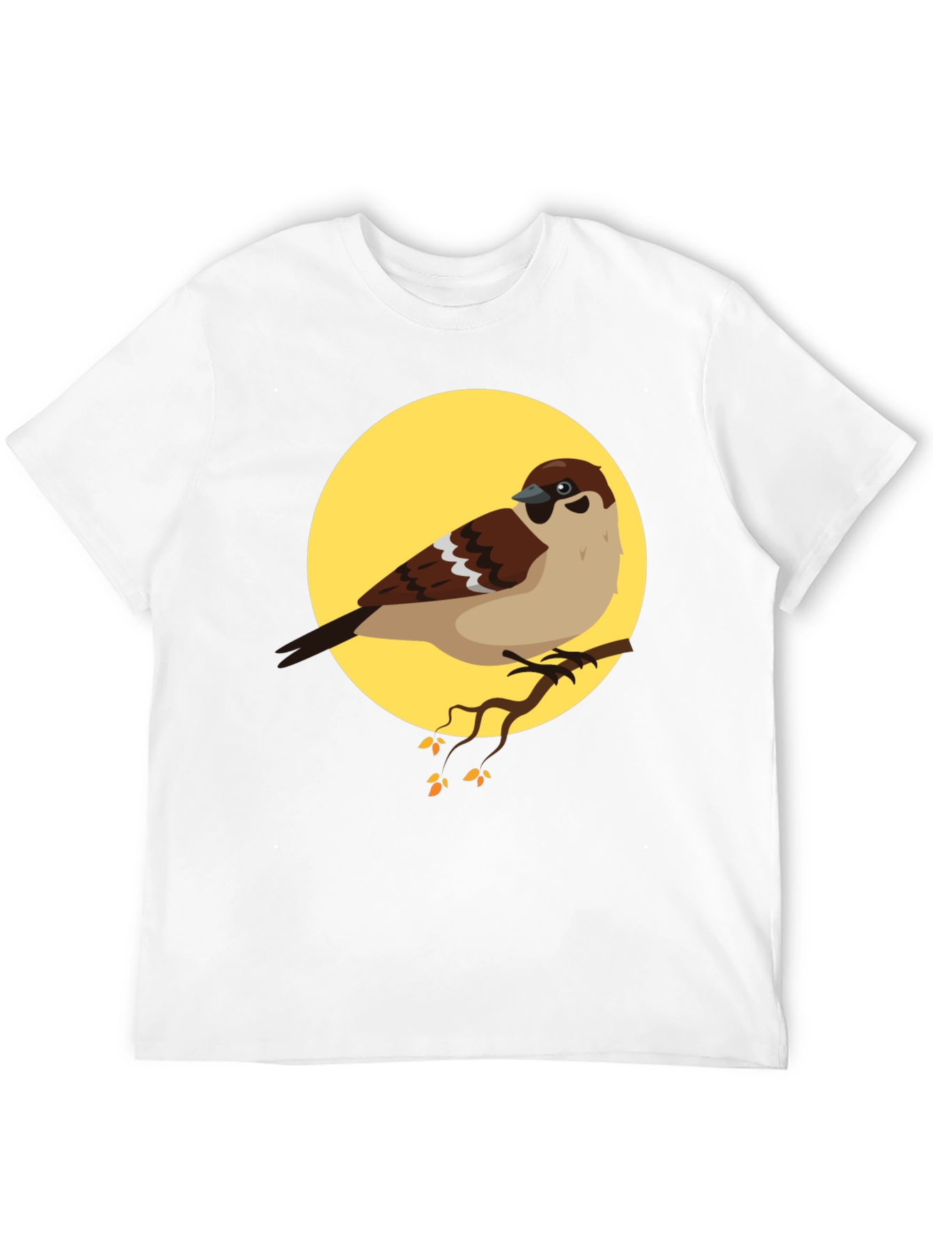 Sparrow Graphic Tee - Nature Lovers Black T-Shirt