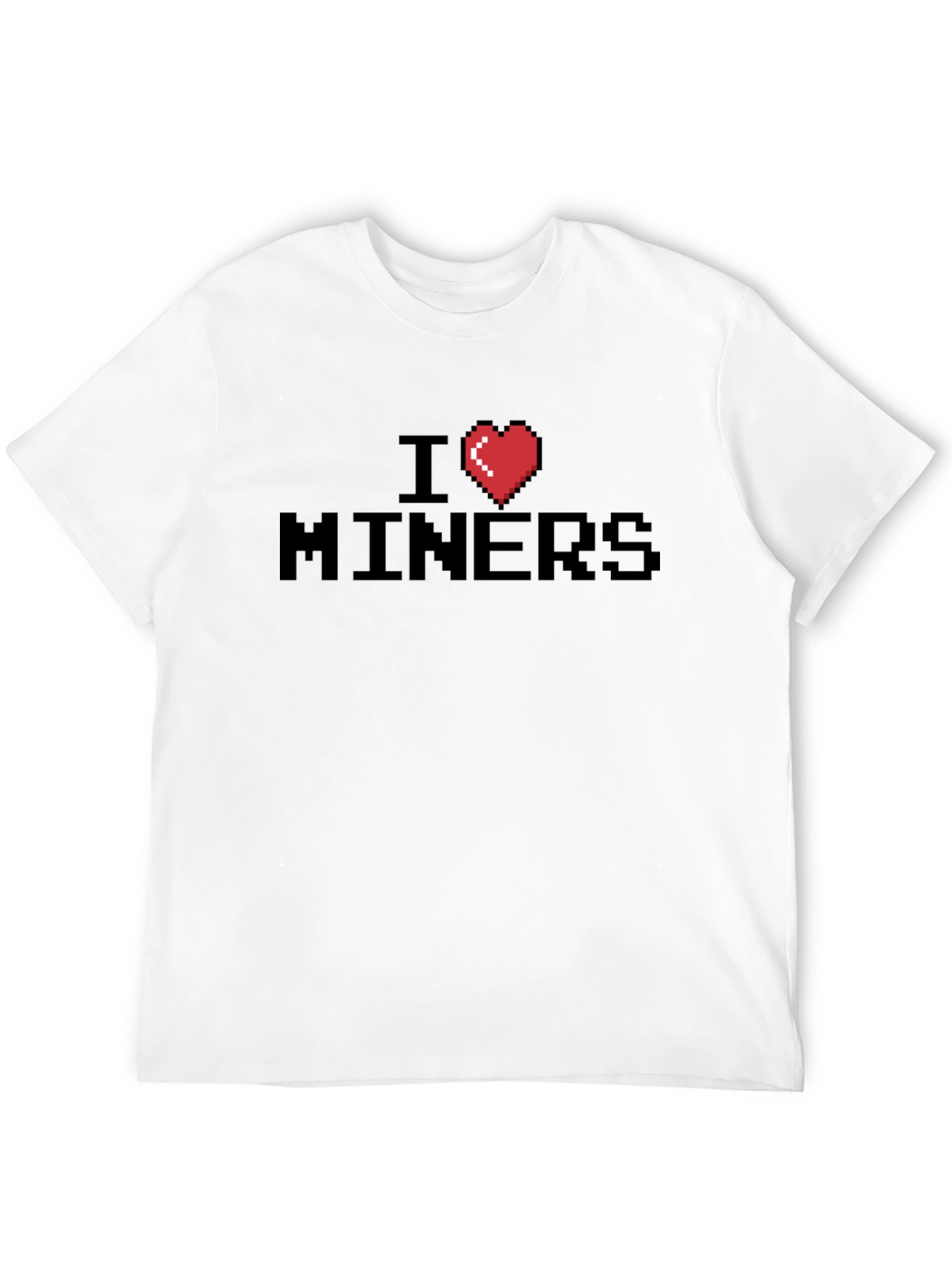 I Heart Miners Black Pixel Graphic Tee