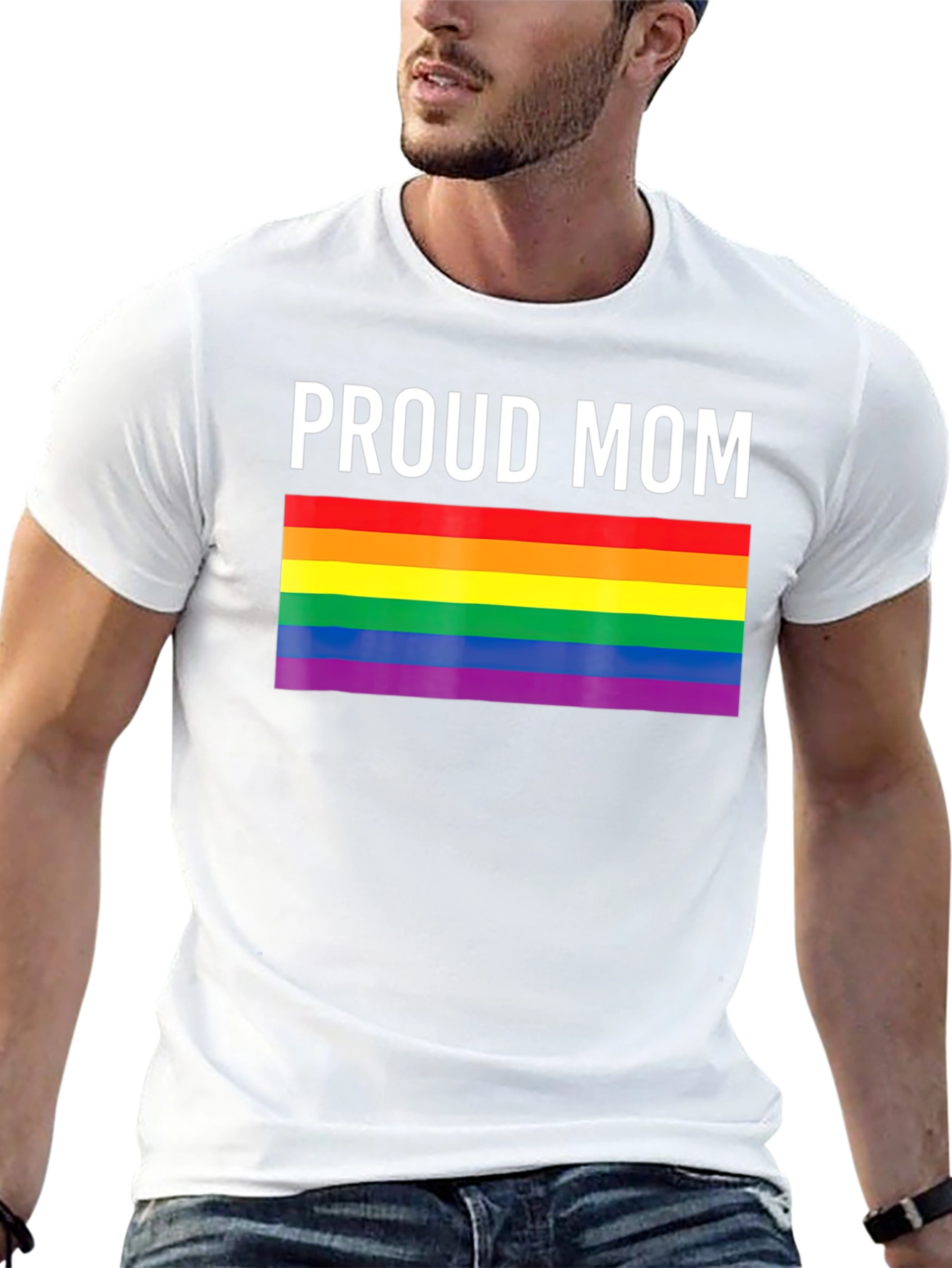 Proud Mom LGBTQ+ Pride T-Shirt