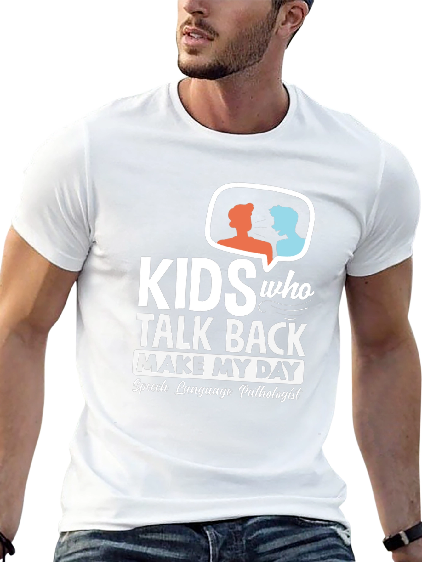 Kids Talk Back Speech Pathologist Black T-Shirt
