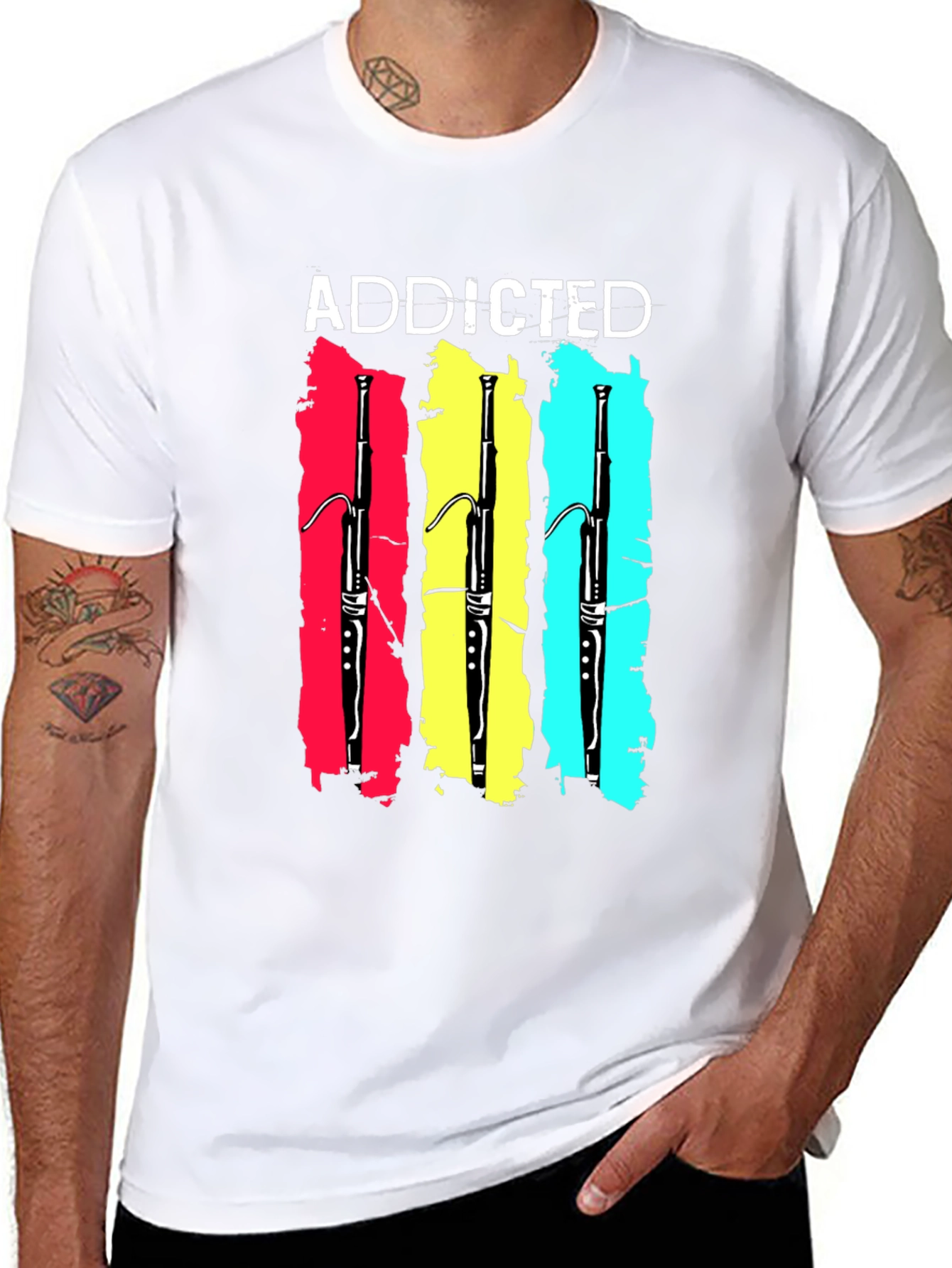 Addicted Bassoon T-Shirt - Music Lover Tee
