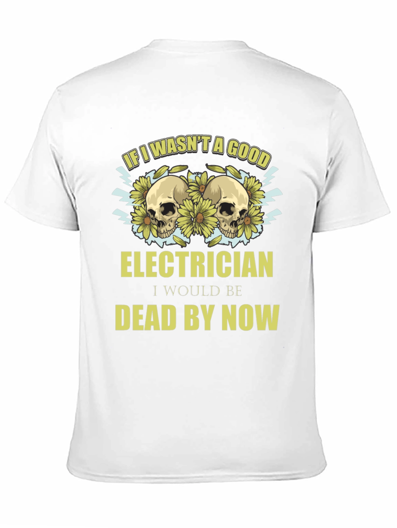 Electrician Skull T-Shirt - Funny Job Pride Tee