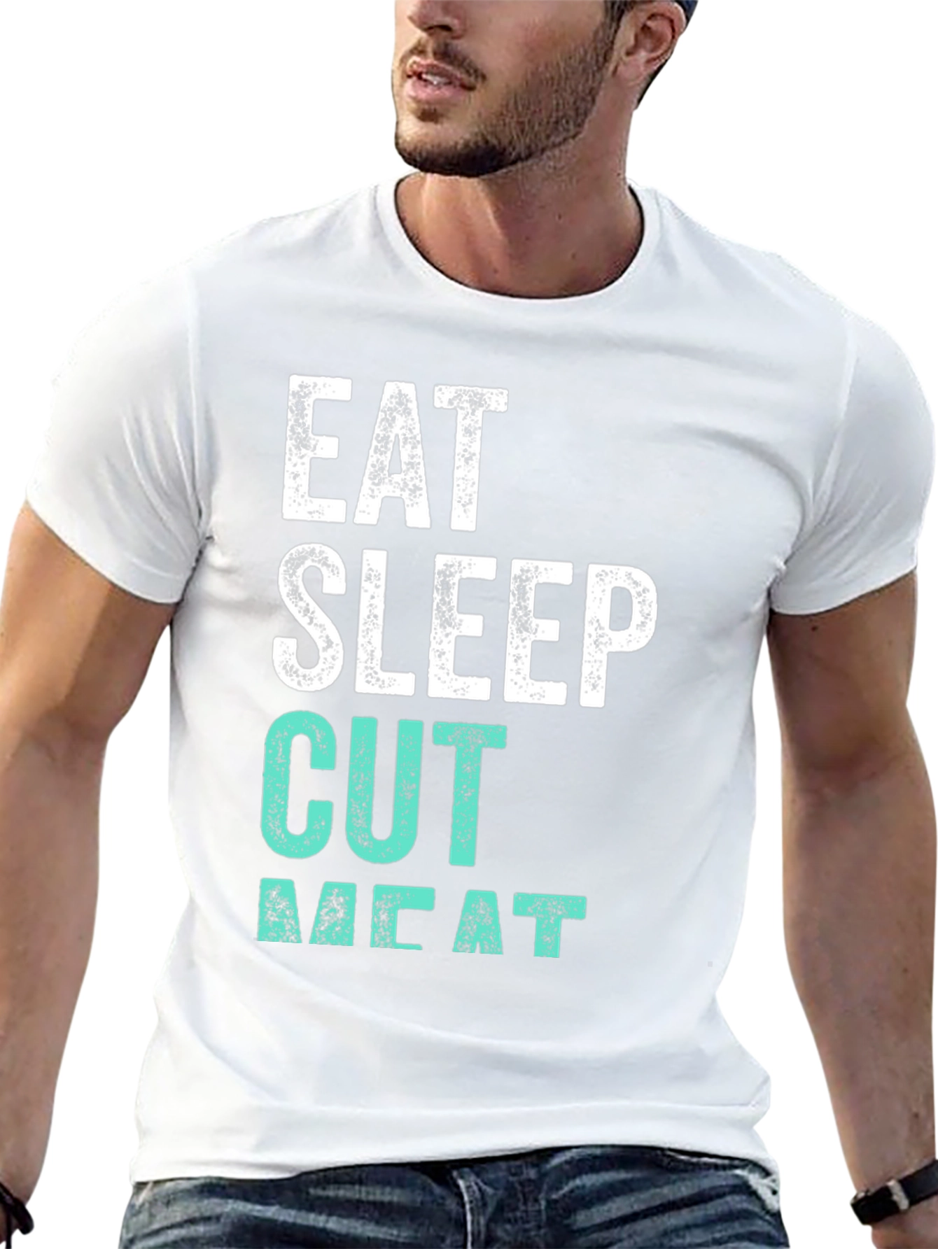 Eat Sleep Cut Meat T-Shirt | Butcher Tee