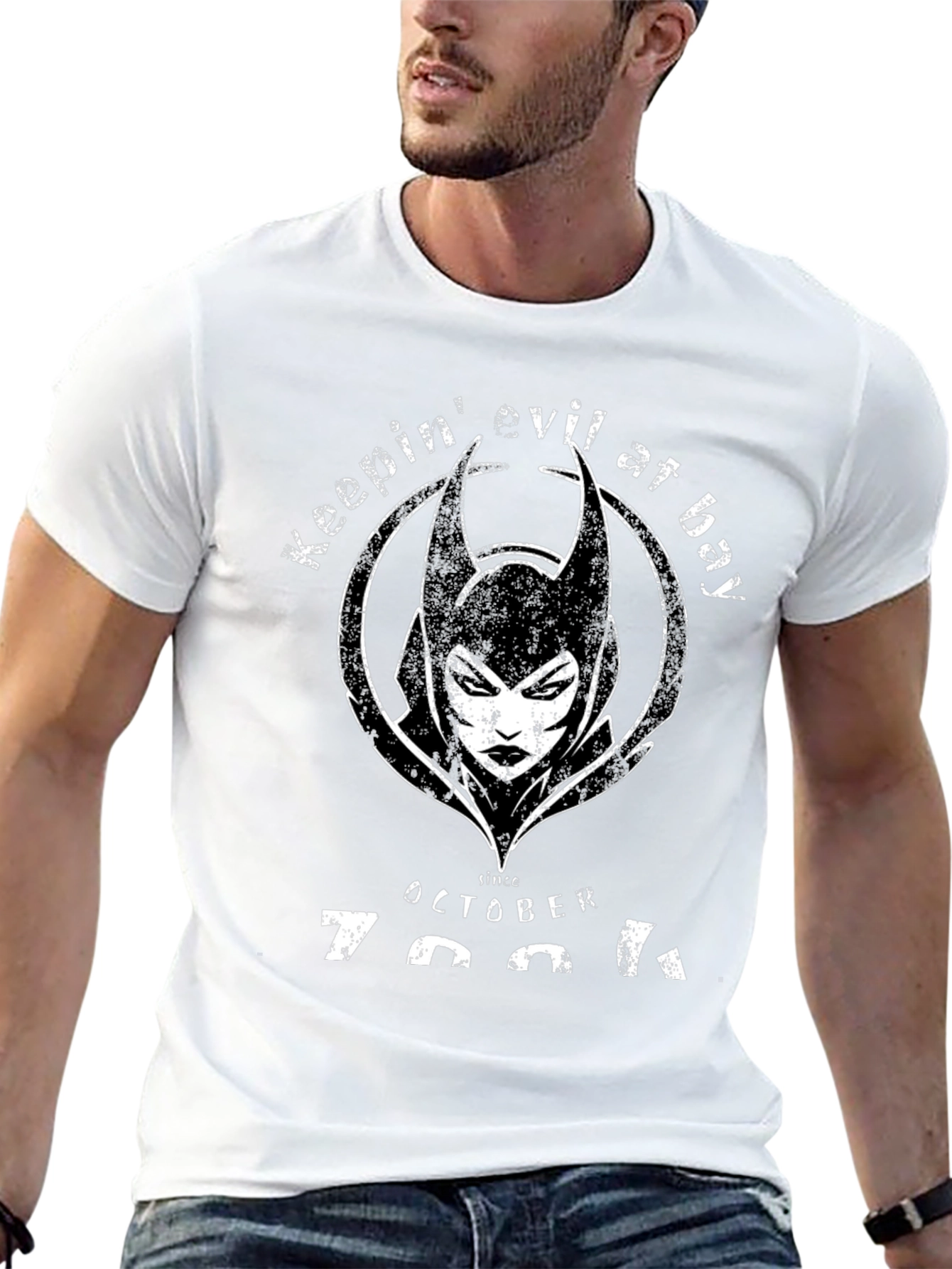 Keepin Evil at Bay T-Shirt - Since October 1991
