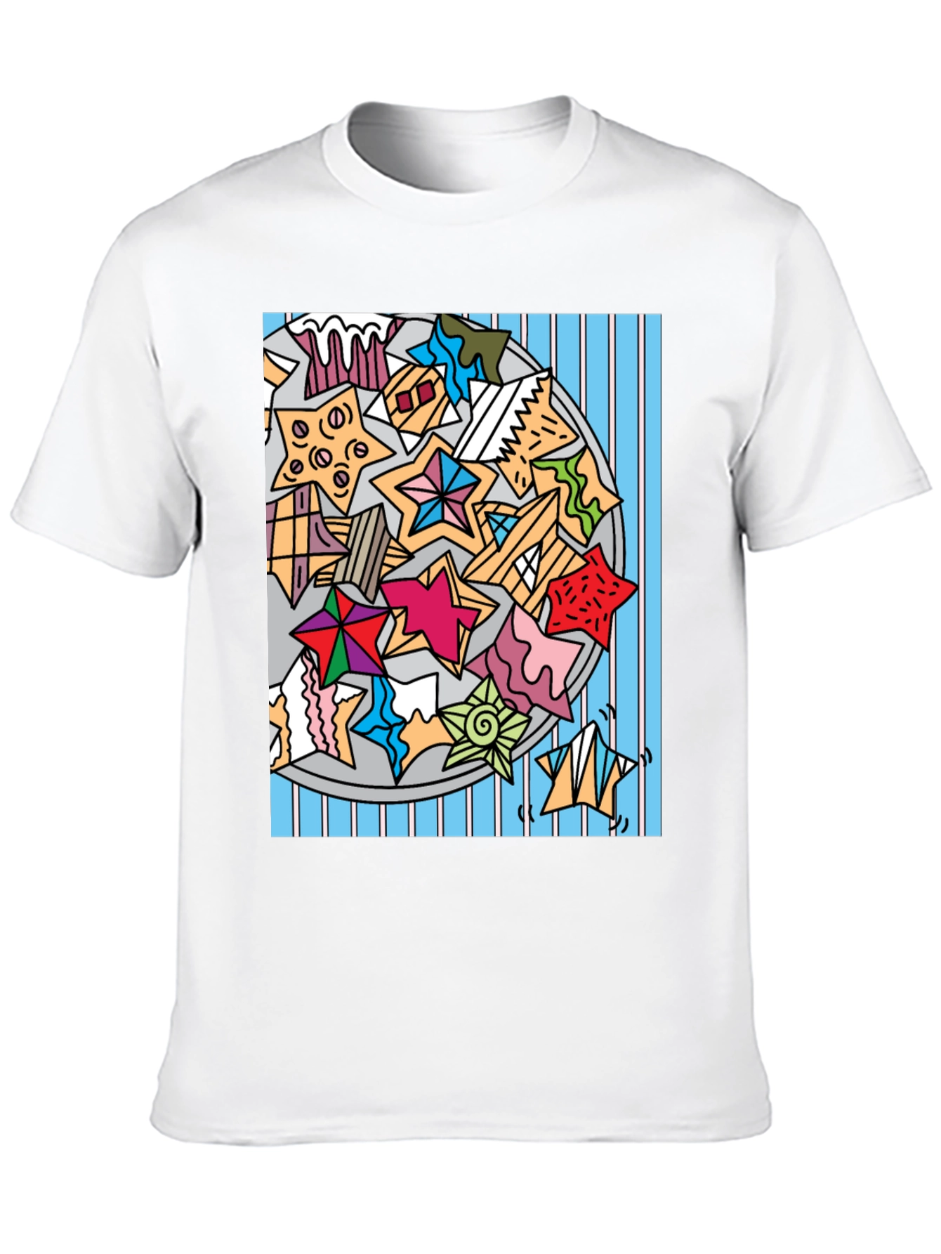 Star Cookies Graphic T-Shirt - Fun & Festive!