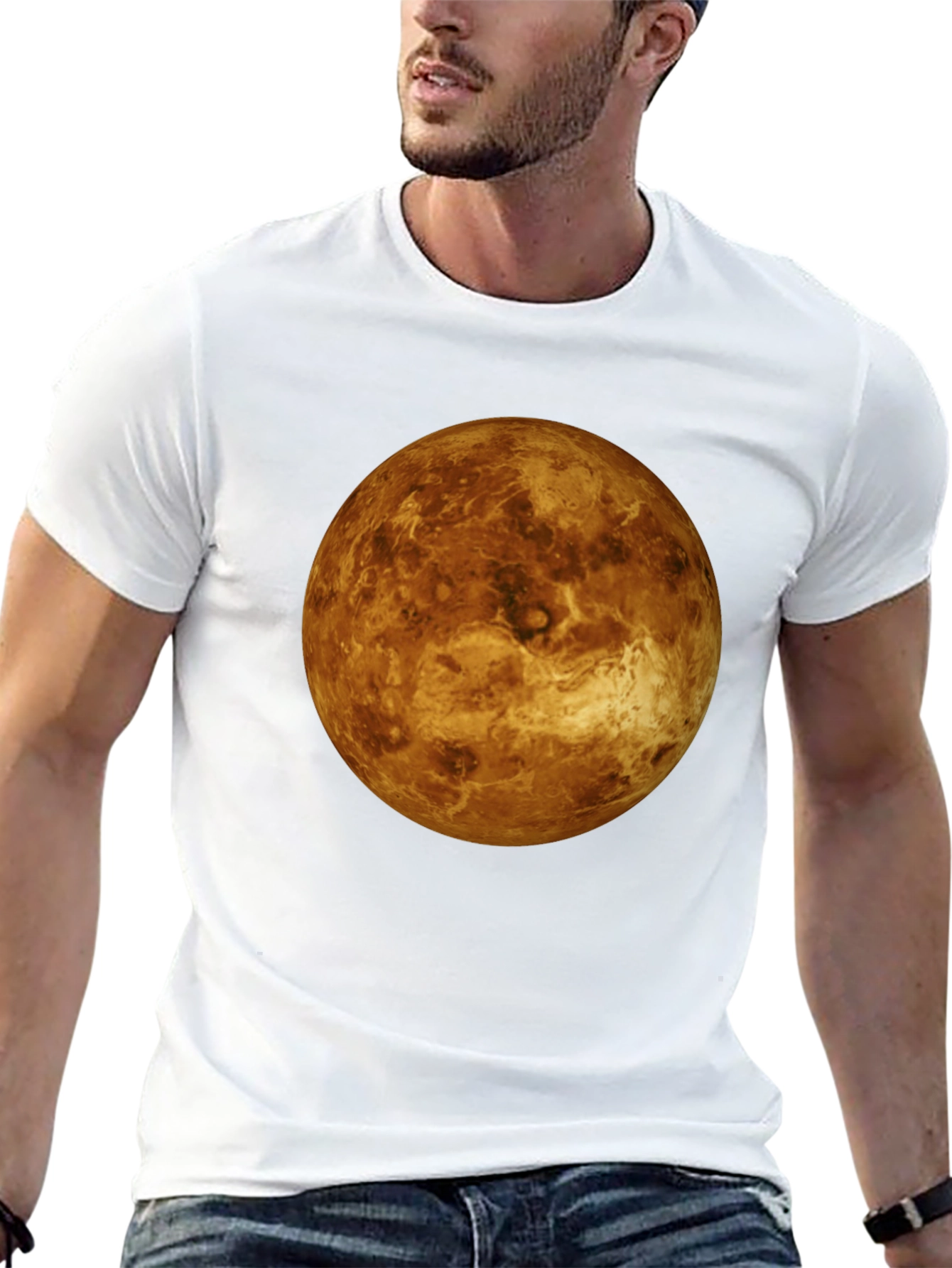 Venus Graphic Tee - Black Crew Neck T-Shirt