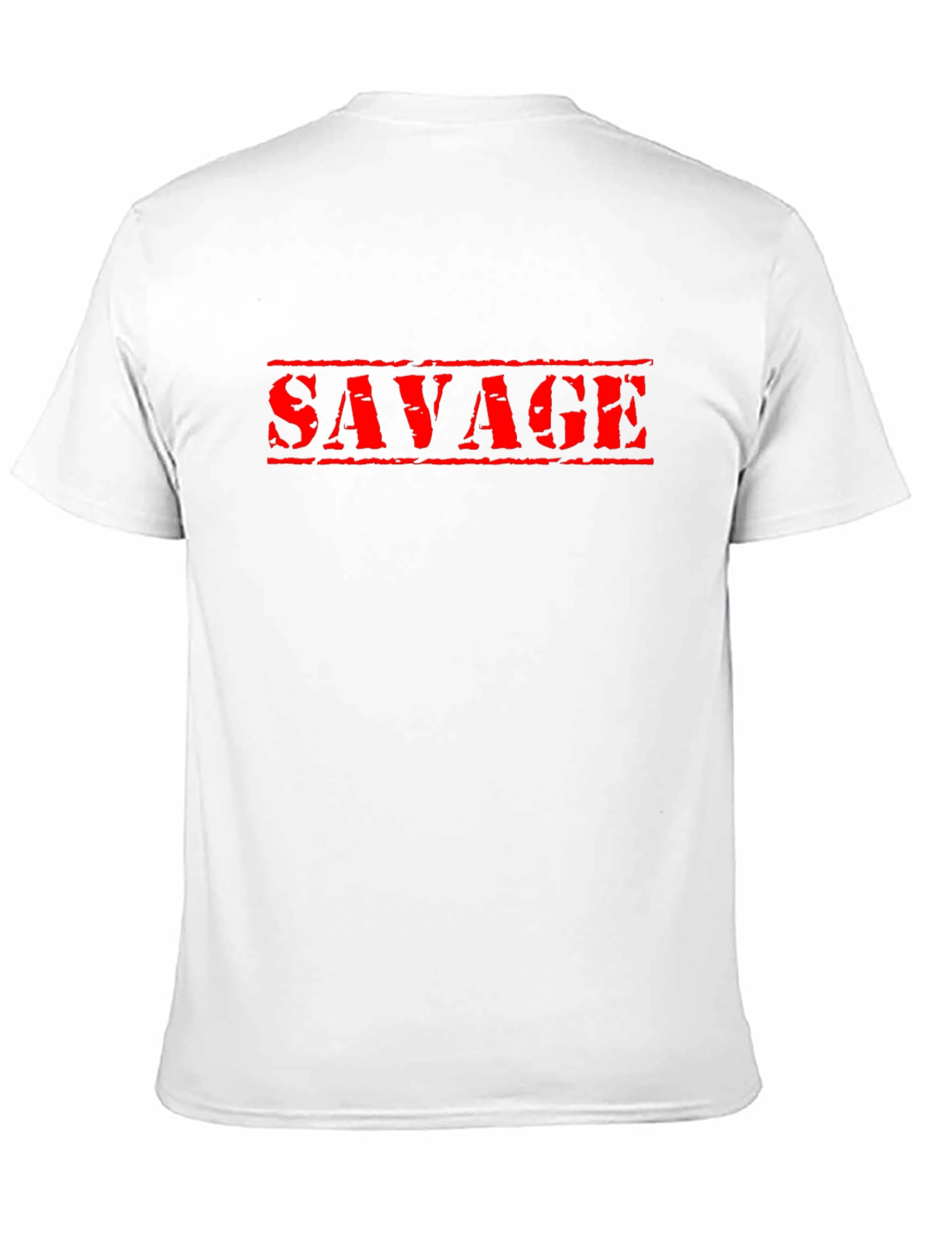 Savage Graphic Tee - Black Cotton Blend T-Shirt