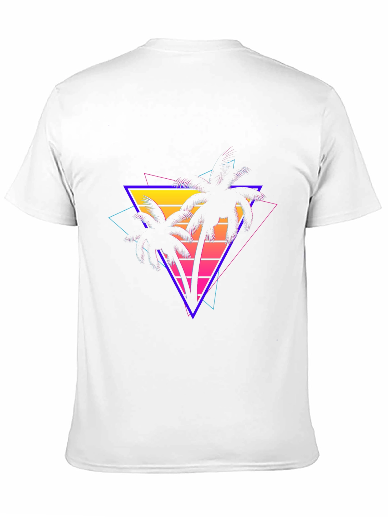 Retro Palm Tree T-Shirt - 80s Style Graphic Tee