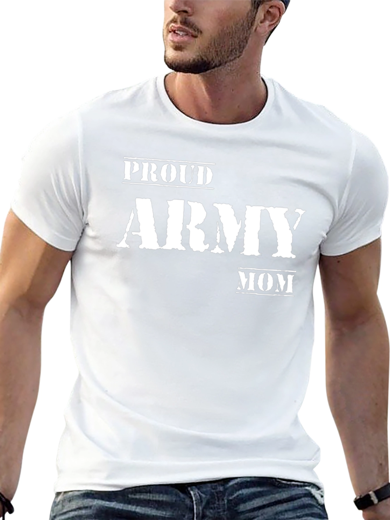 Proud Army Mom Black T-Shirt