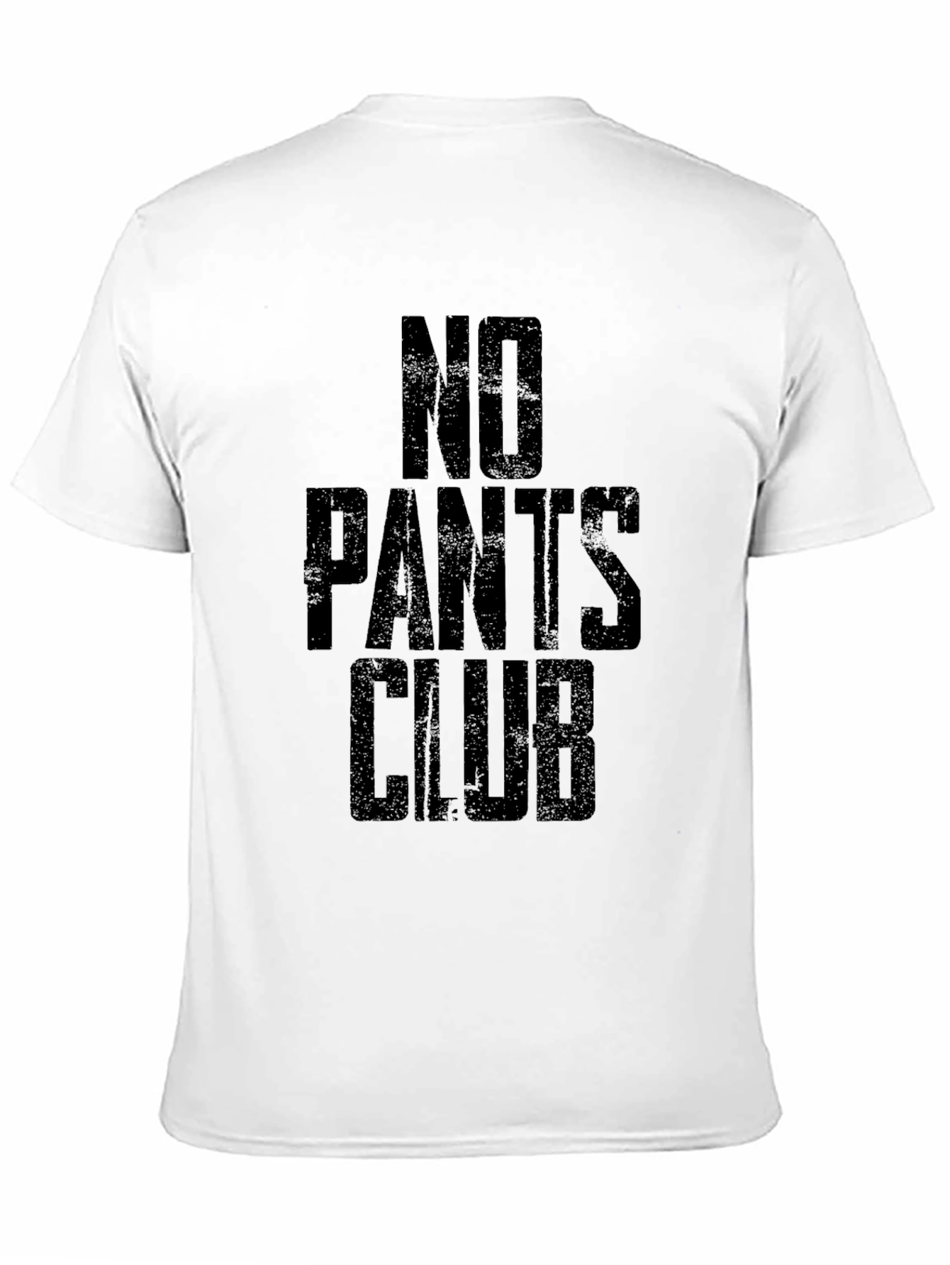 No Pants Club Black Graphic Tee