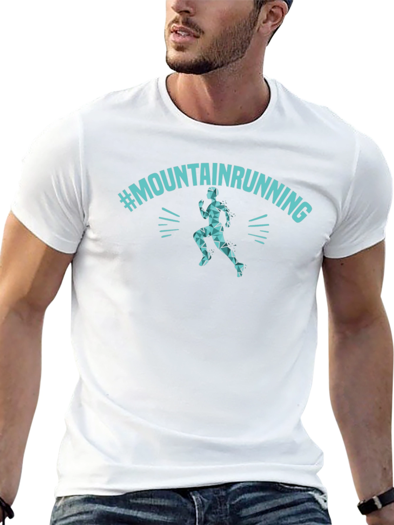 Mountain Running Graphic Tee - Athletic Style