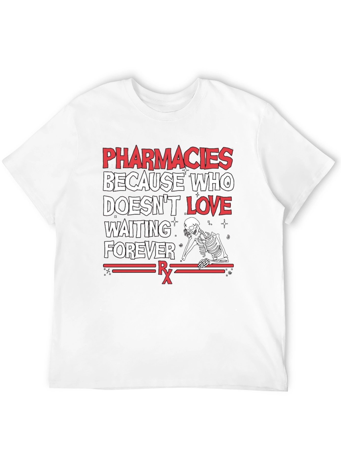 Pharmacies Skeleton Graphic T-Shirt