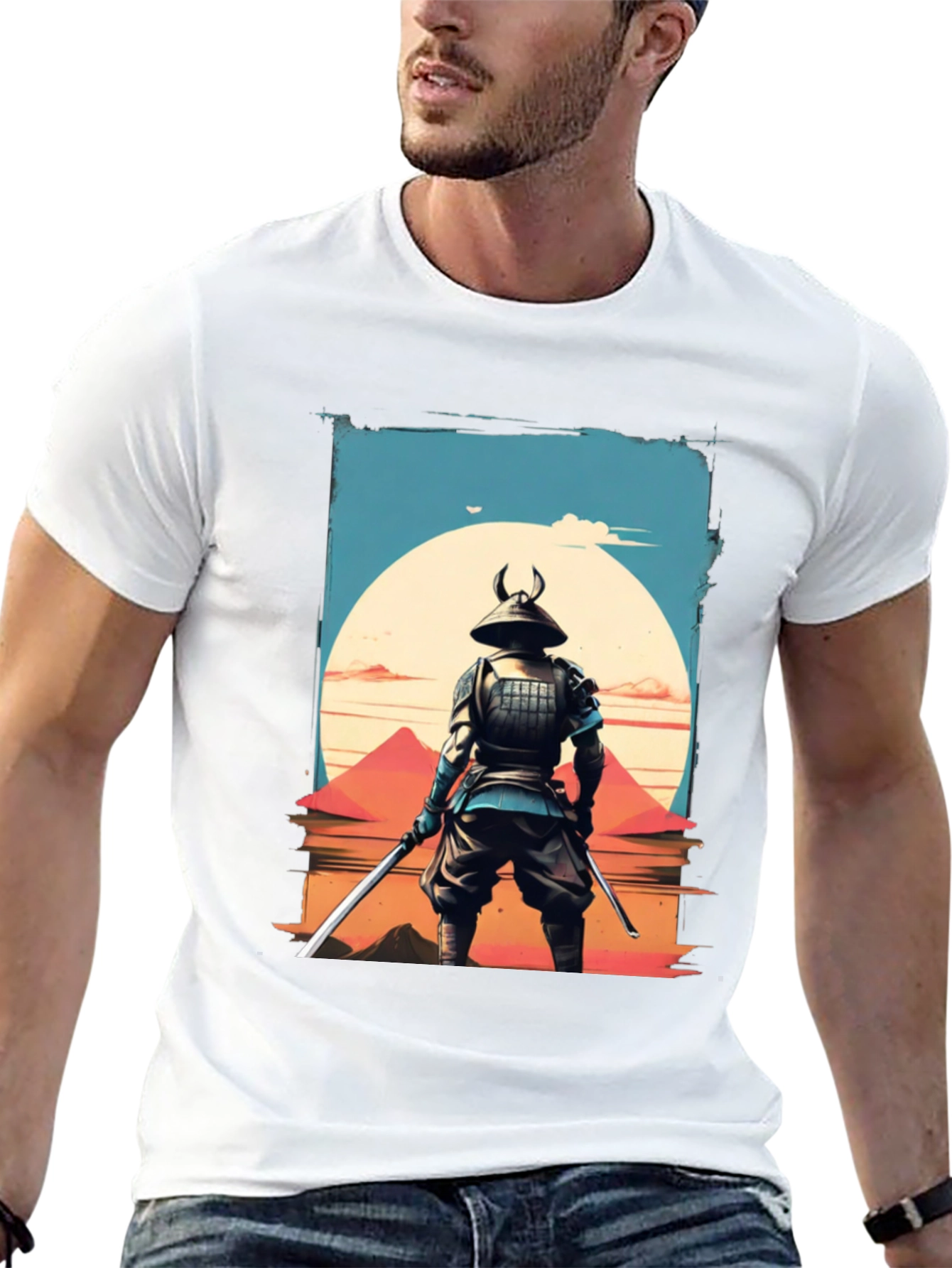 Samurai Warrior T-Shirt - Japanese Art Graphic Tee