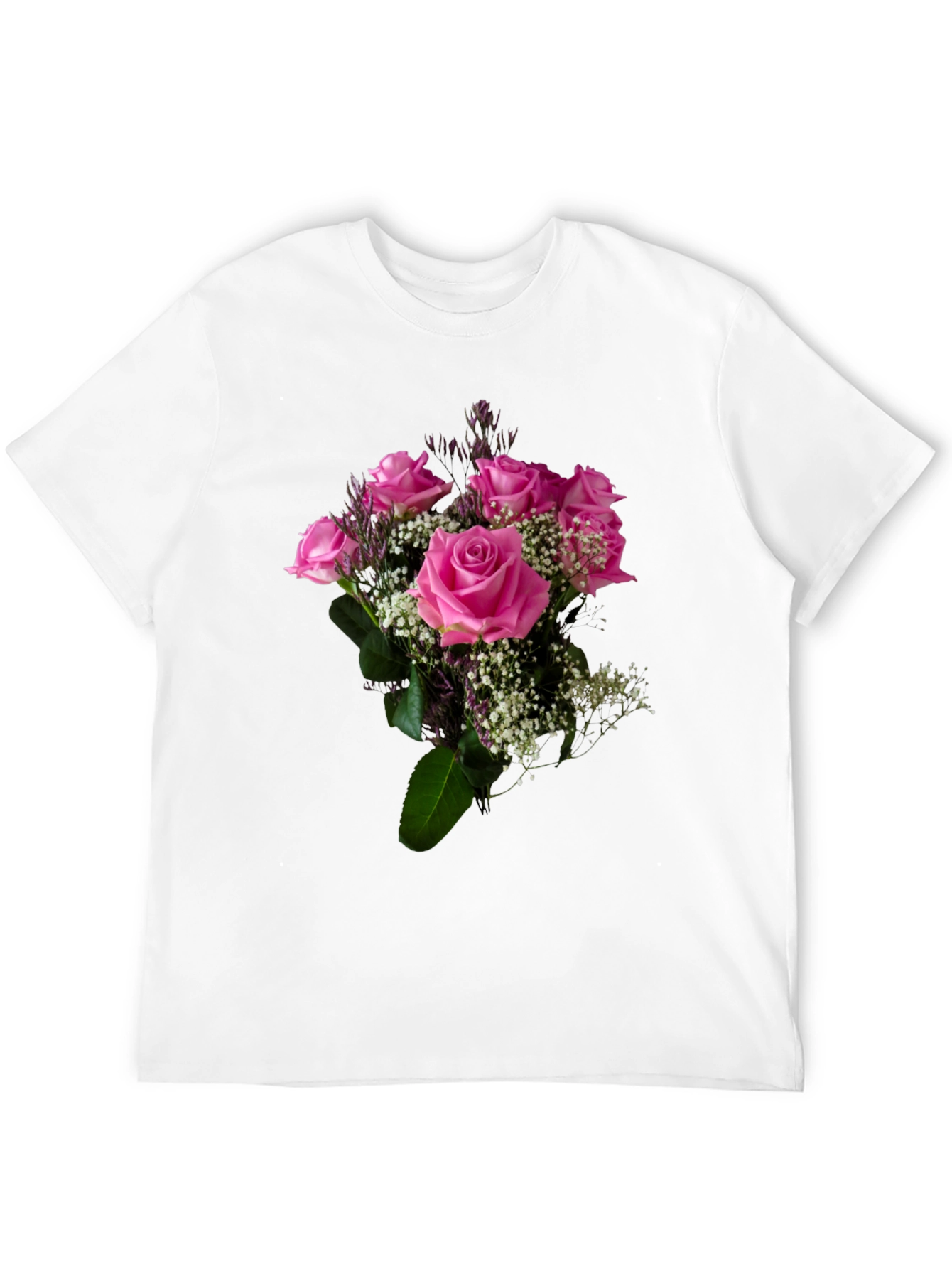 Floral Bouquet Graphic Tee - Black