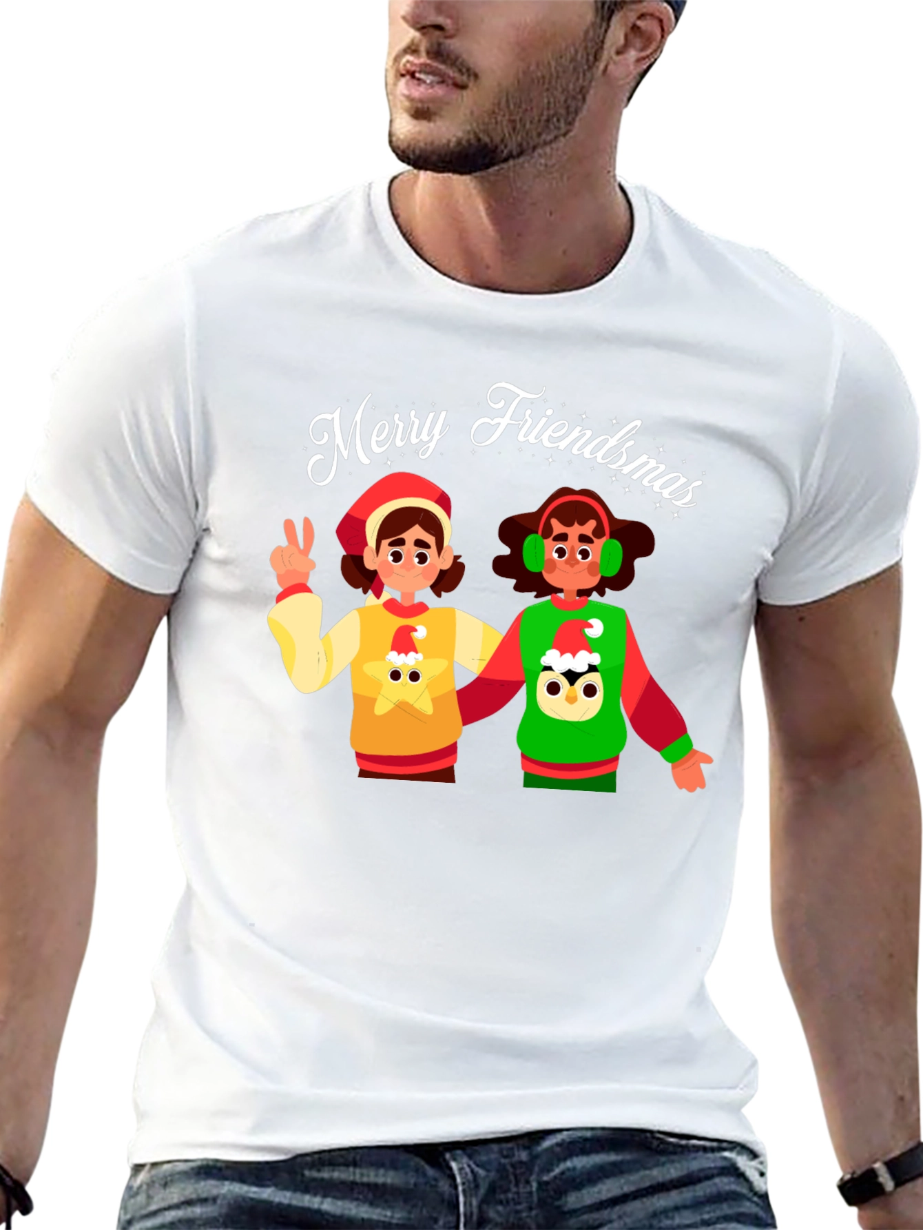 Merry Friendsmas Graphic T-Shirt