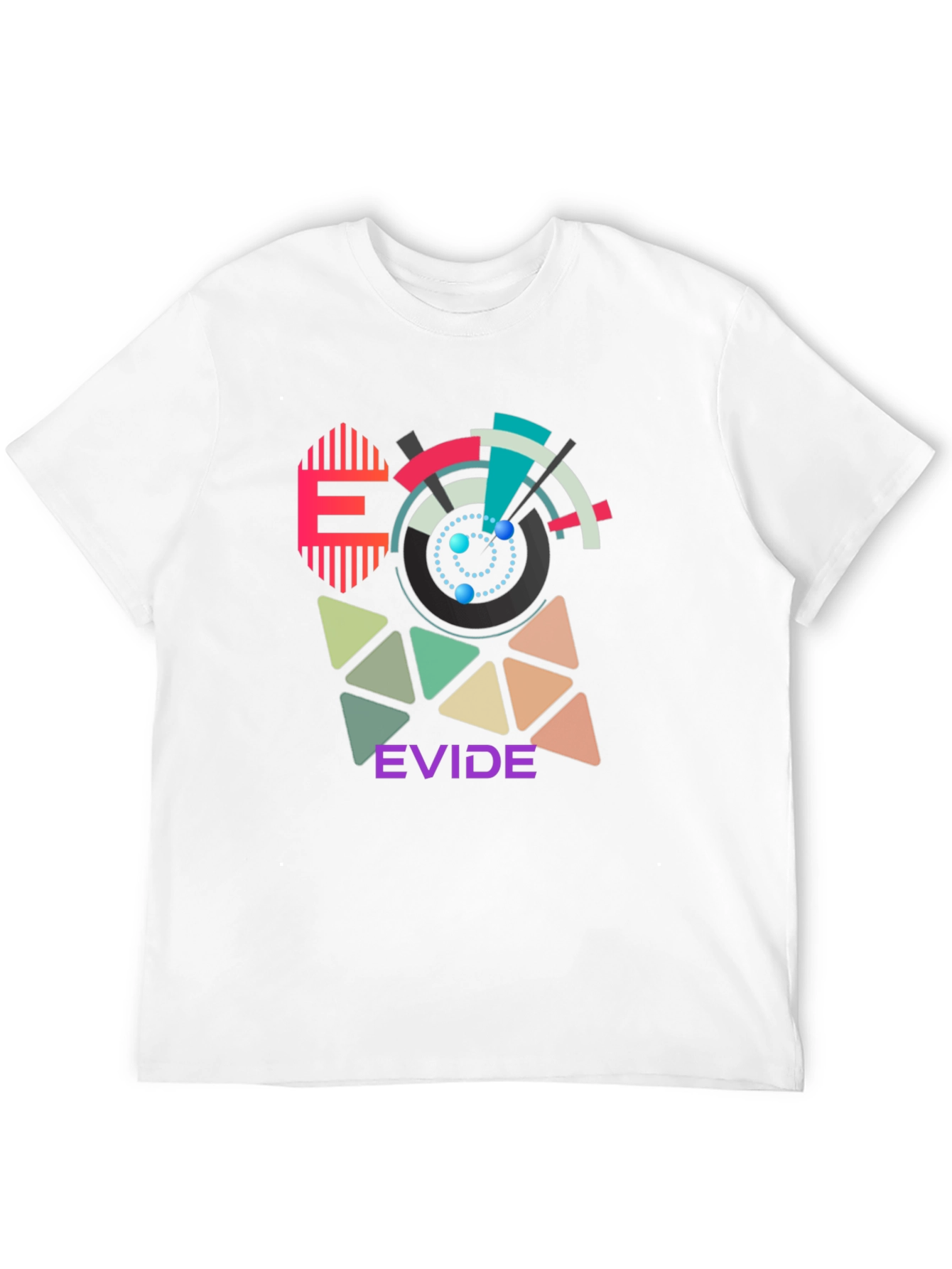 Geometric Design T-Shirt - EVIDE Graphic Tee