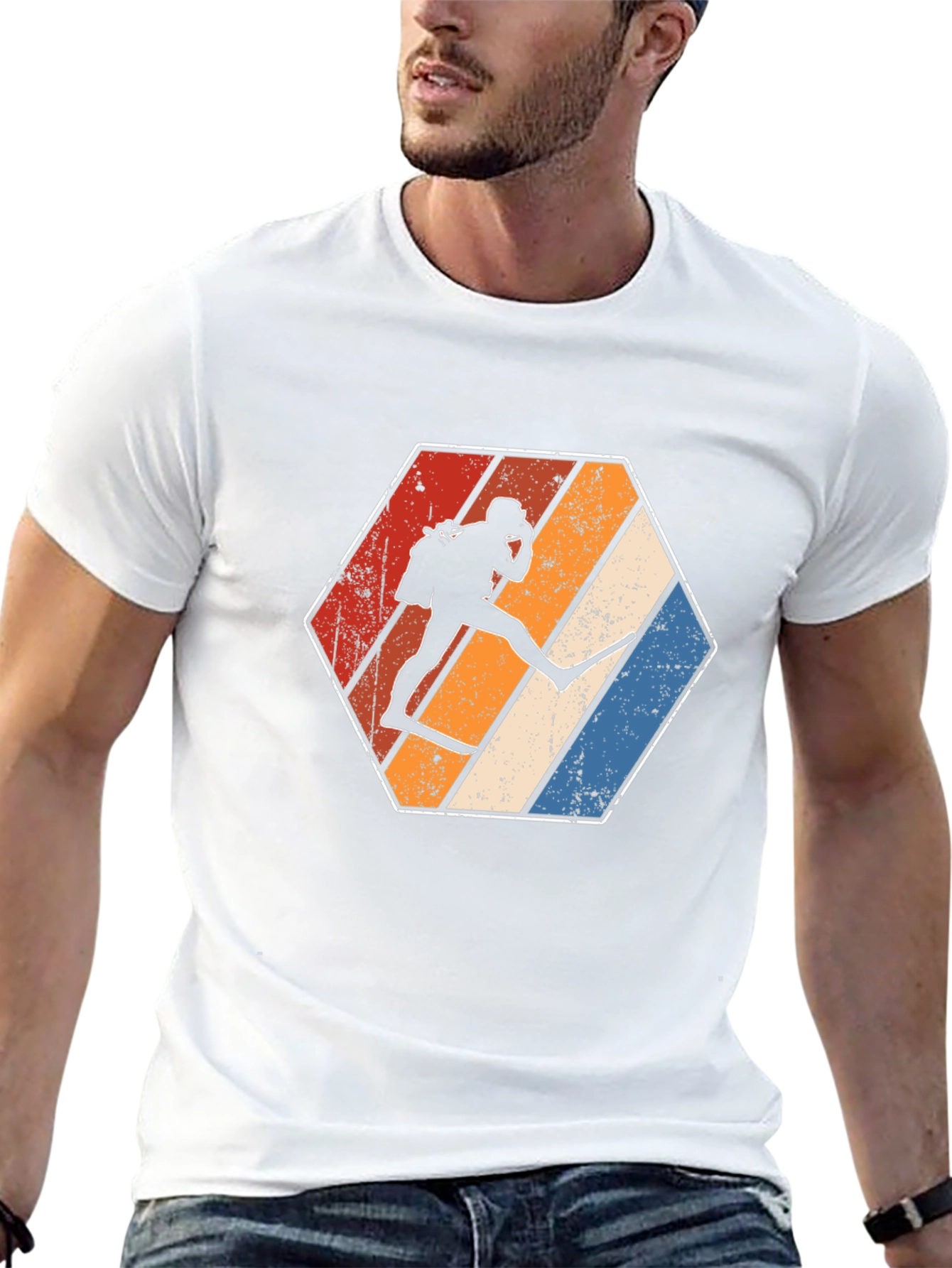 Retro Diver Silhouette Graphic Tee