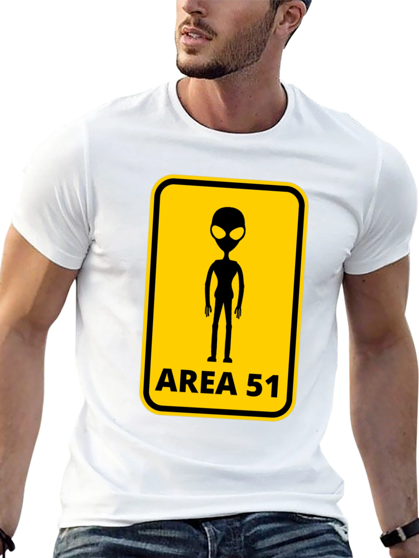 Area 51 Alien Graphic T-Shirt
