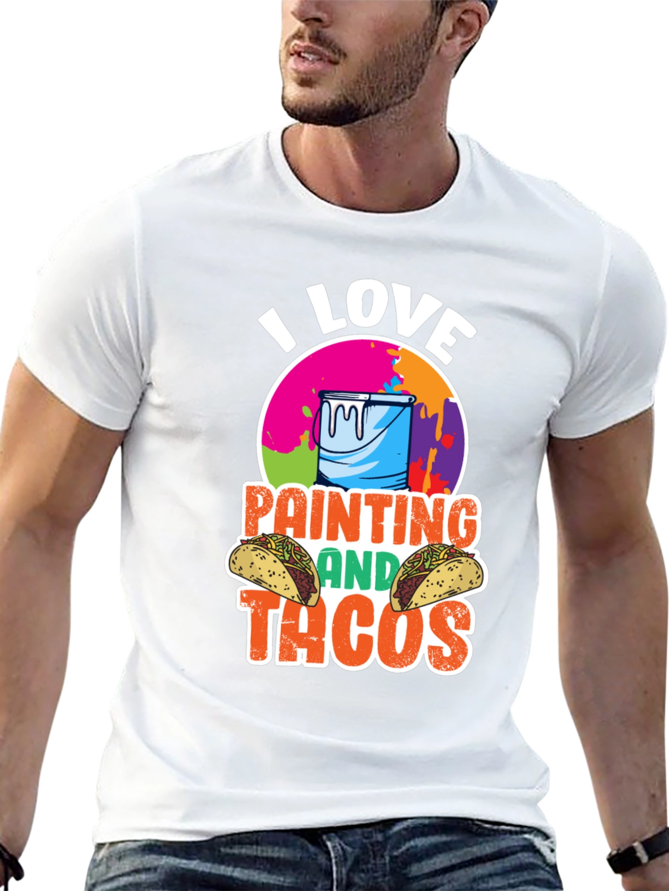 I Love Painting and Tacos T-Shirt