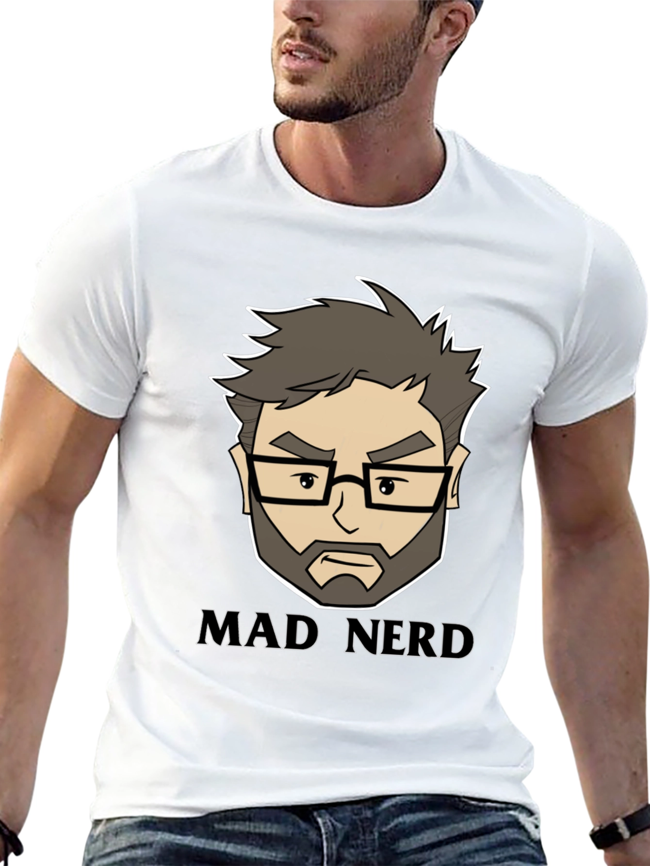 Mad Nerd Graphic Tee - Cool Geeky Design