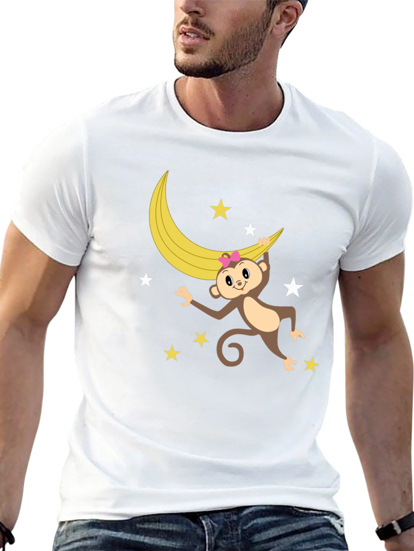 Monkey & Banana Moon Graphic T-Shirt