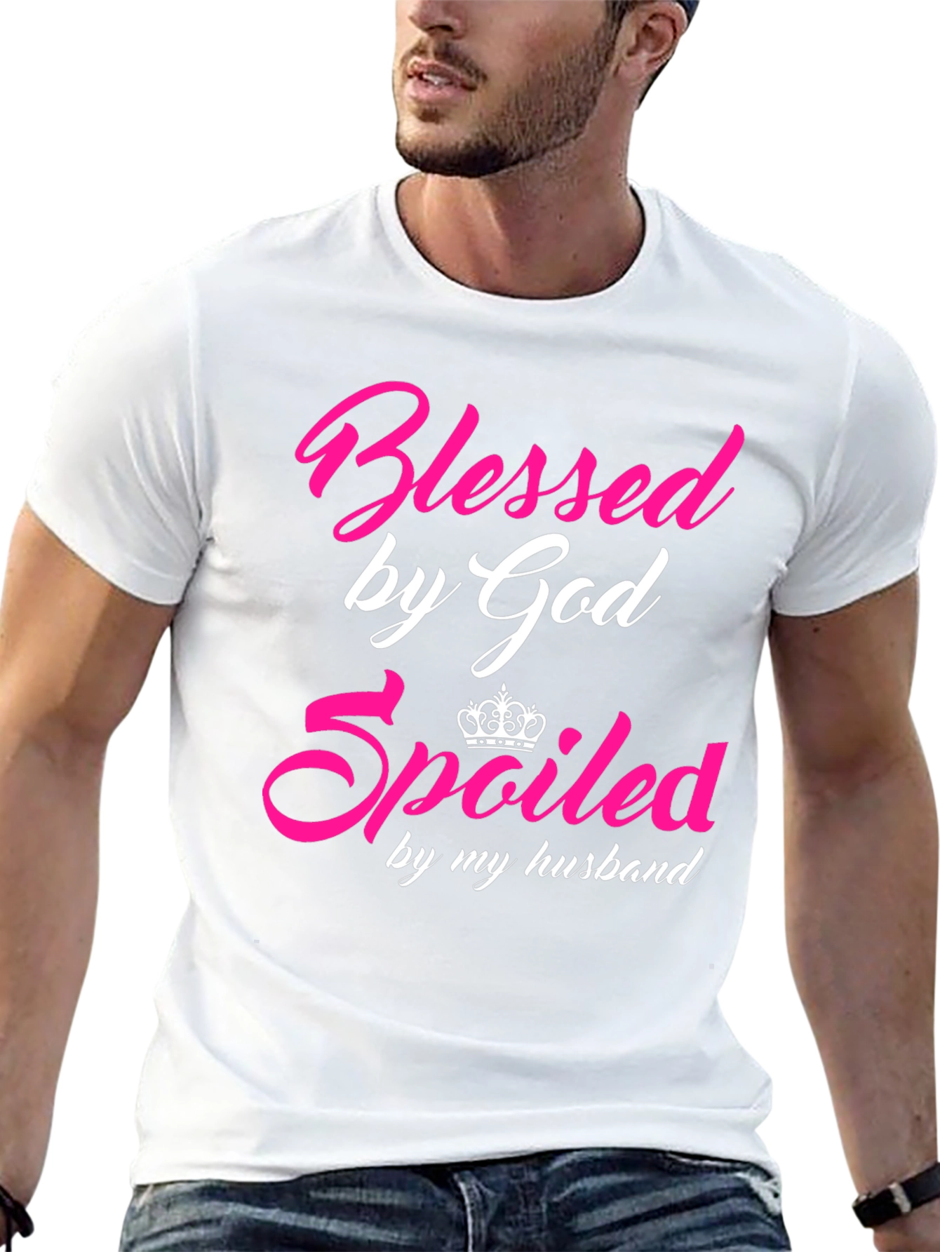 Blessed by God Spoiled by My Husband T-Shirt