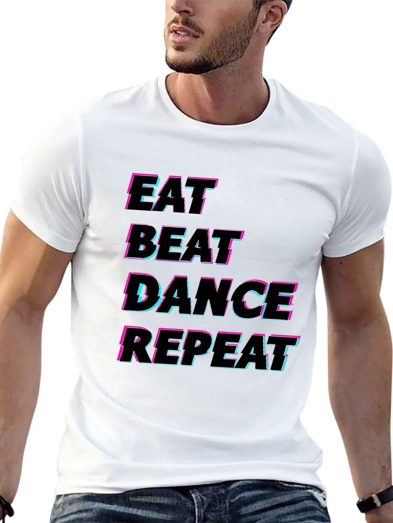 Eat Beat Dance Repeat Black T-Shirt