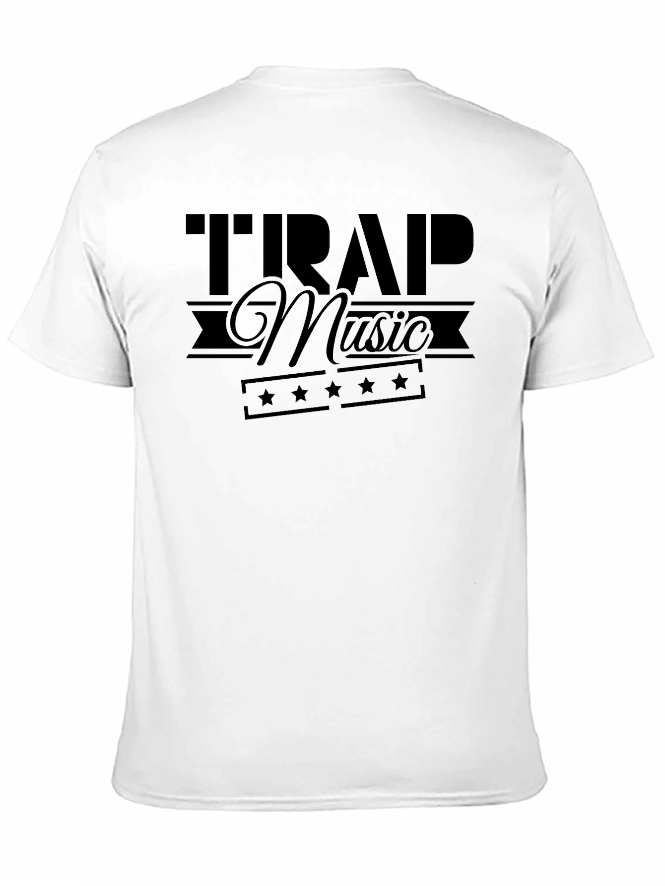 Trap Music Graphic T-Shirt - Mens Black Tee