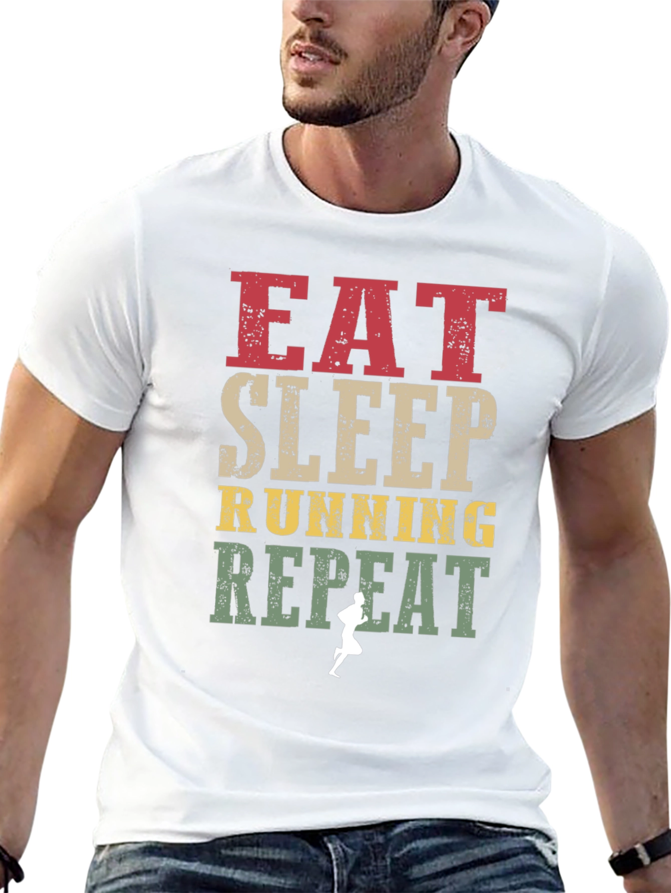 Eat Sleep Running Repeat T-Shirt | Unisex
