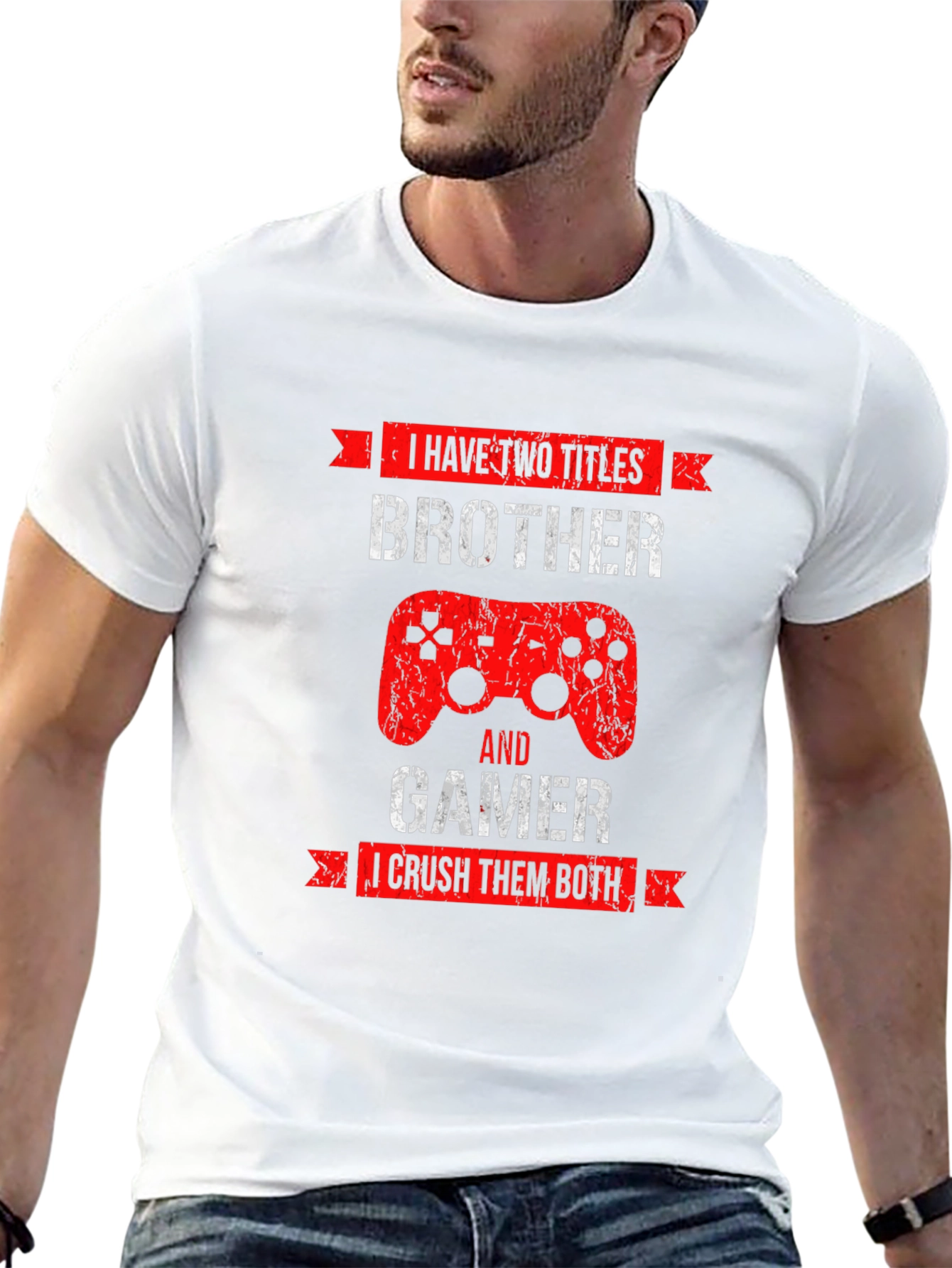 Brother Gamer T-Shirt - Crush Them Both!